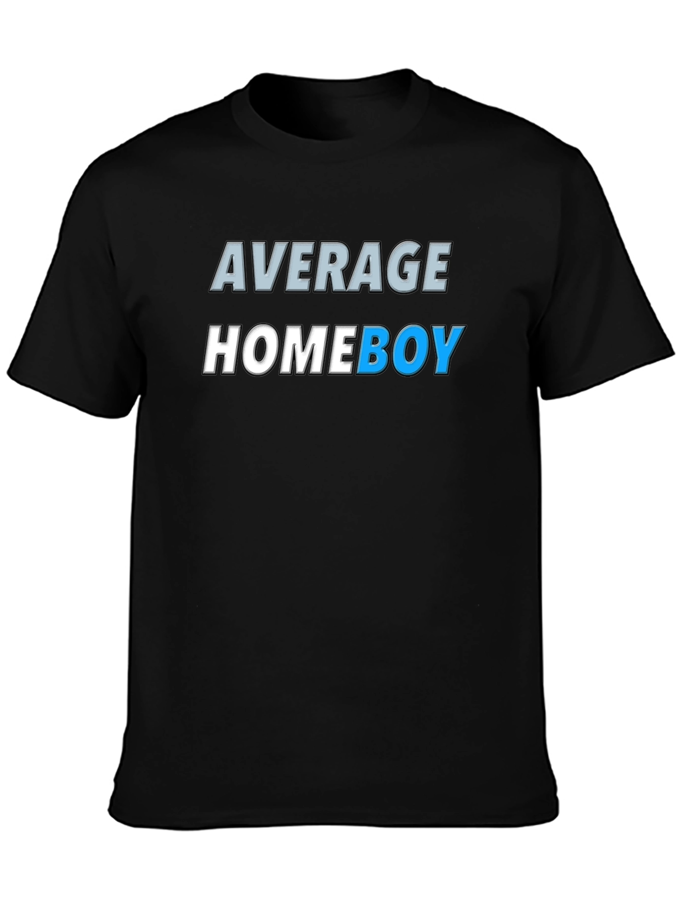 Black Average Homeboy Graphic Tee - Stylish & Comfy view 3