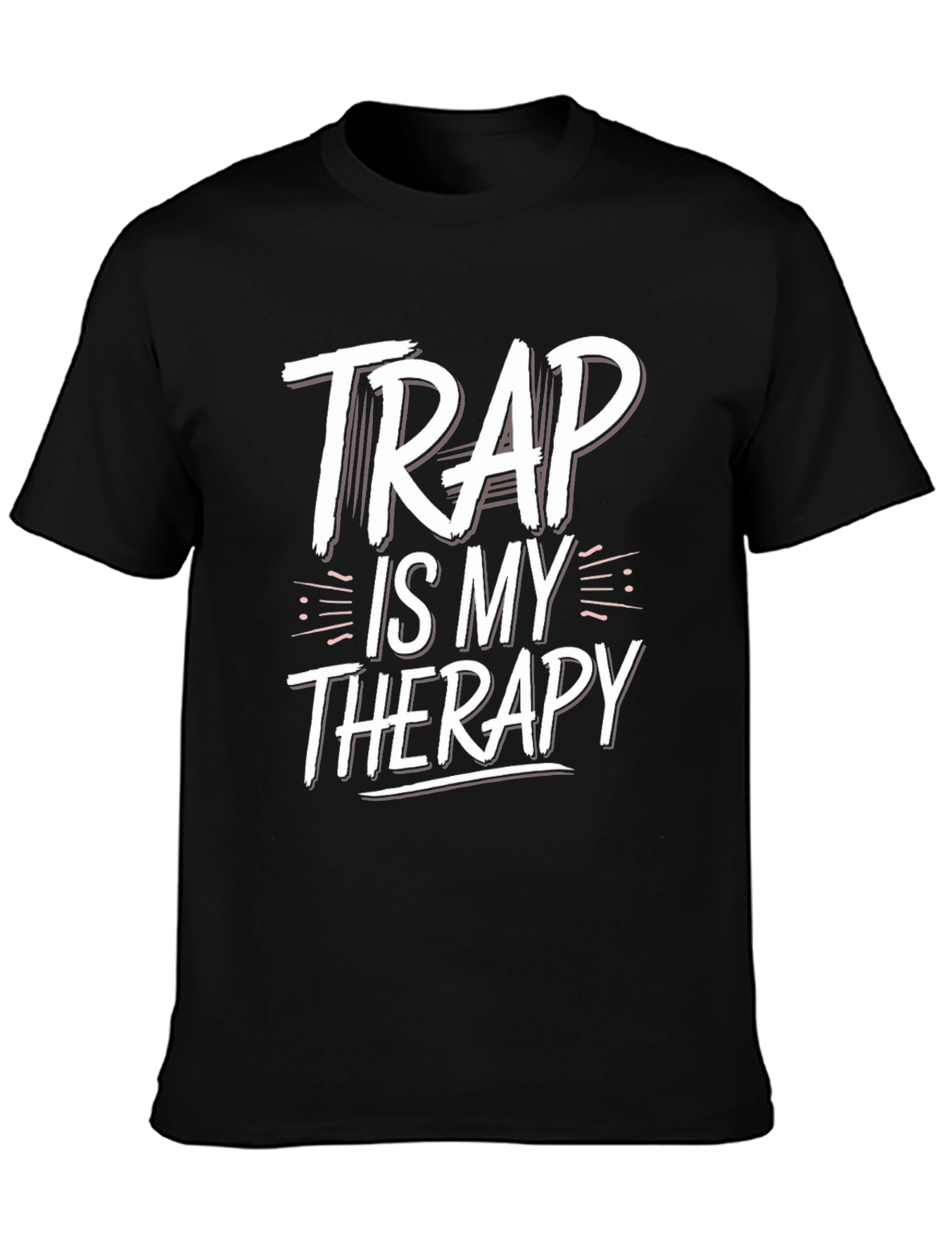 Black Trap Is My Therapy Graphic Tee - Unisex view 3