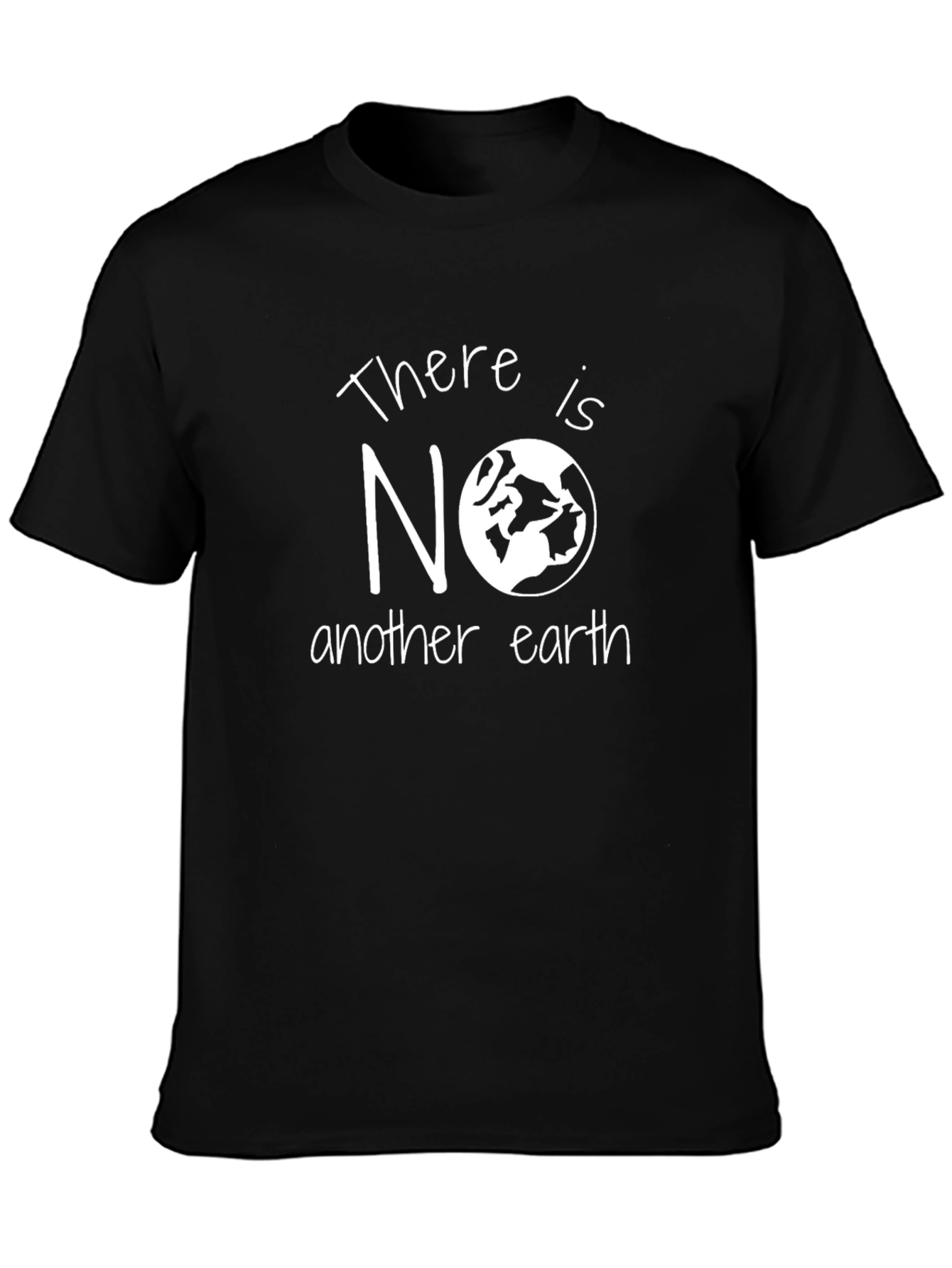 Black There is No Another Earth Graphic T-Shirt view 3
