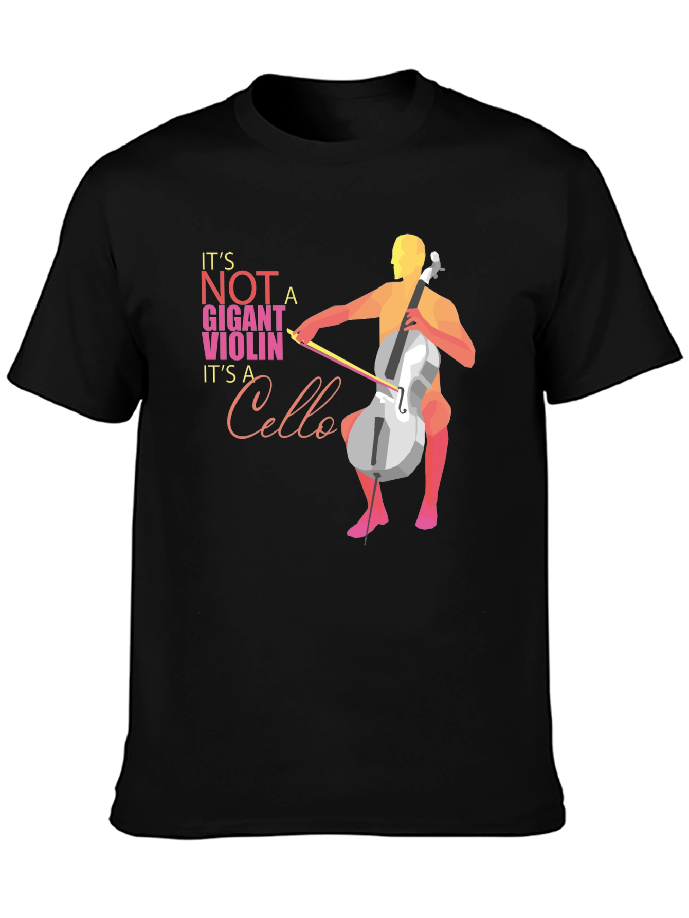 Black Cello T-Shirt: It's Not a Giant Violin! view 3