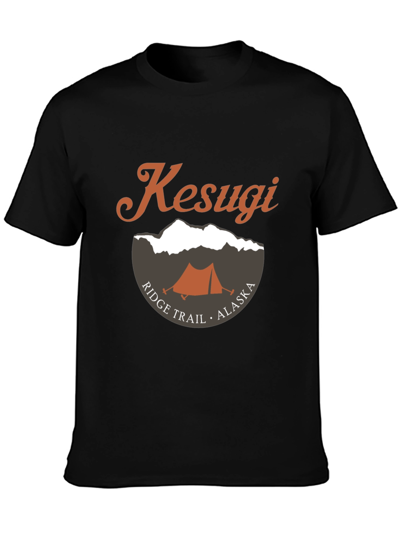 Kesugi Ridge Trail Alaska T-Shirt - Camping Tent Graphic Tee - 3