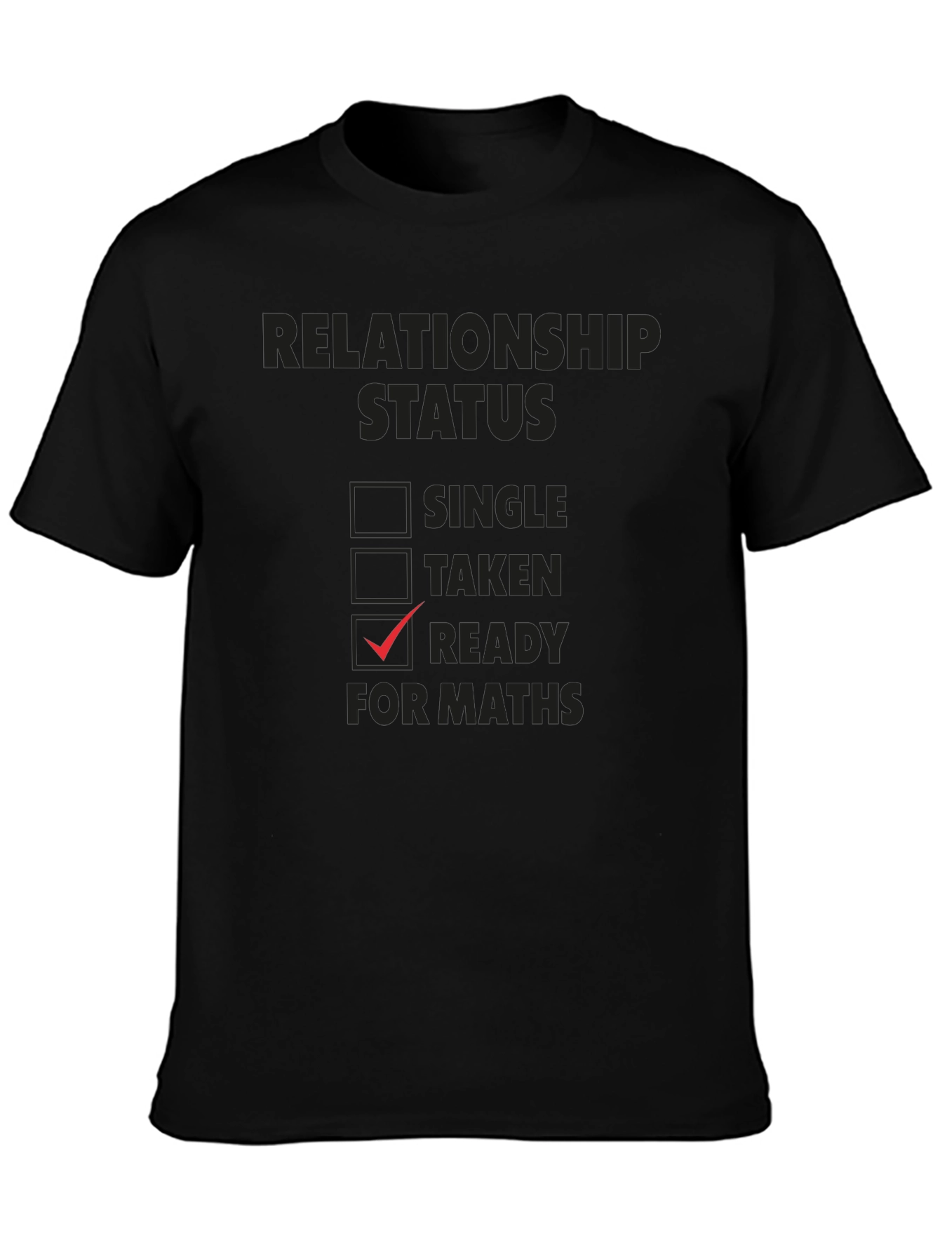 Black Ready for Maths Graphic T-Shirt view 3