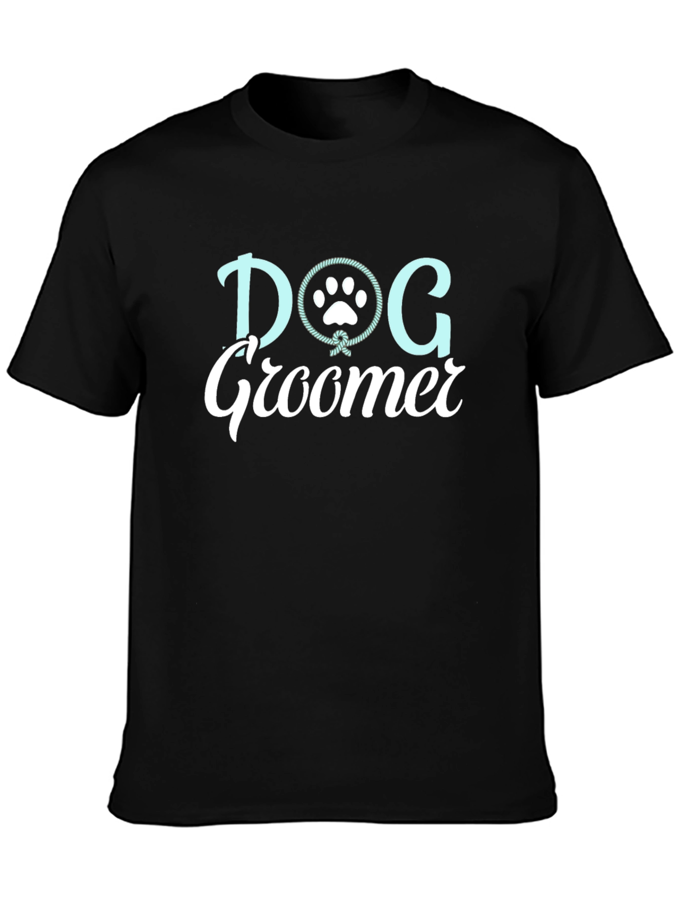 Black Dog Groomer T-Shirt - Unisex Black Tee view 3