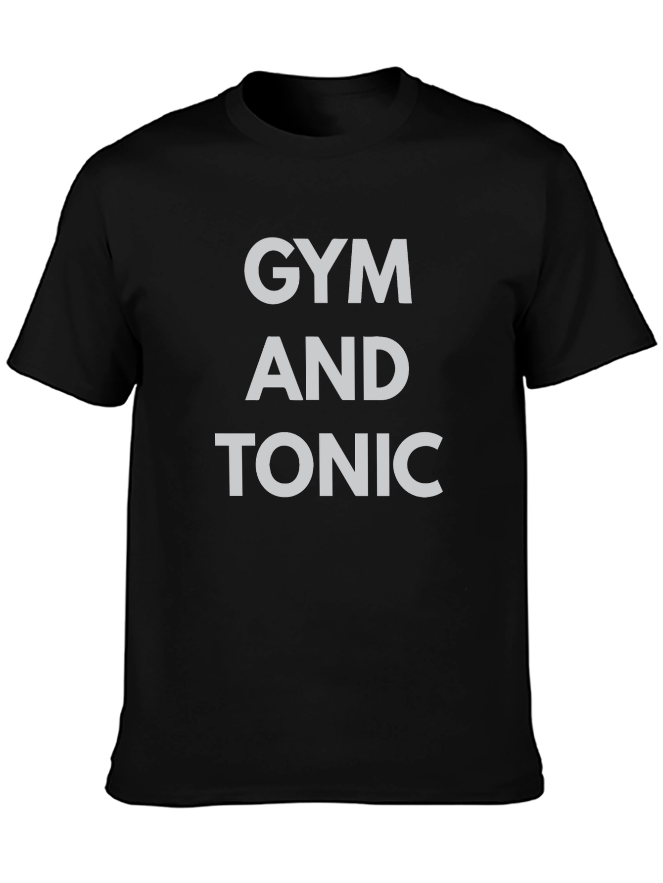 Black Gym and Tonic Black Graphic T-Shirt view 3