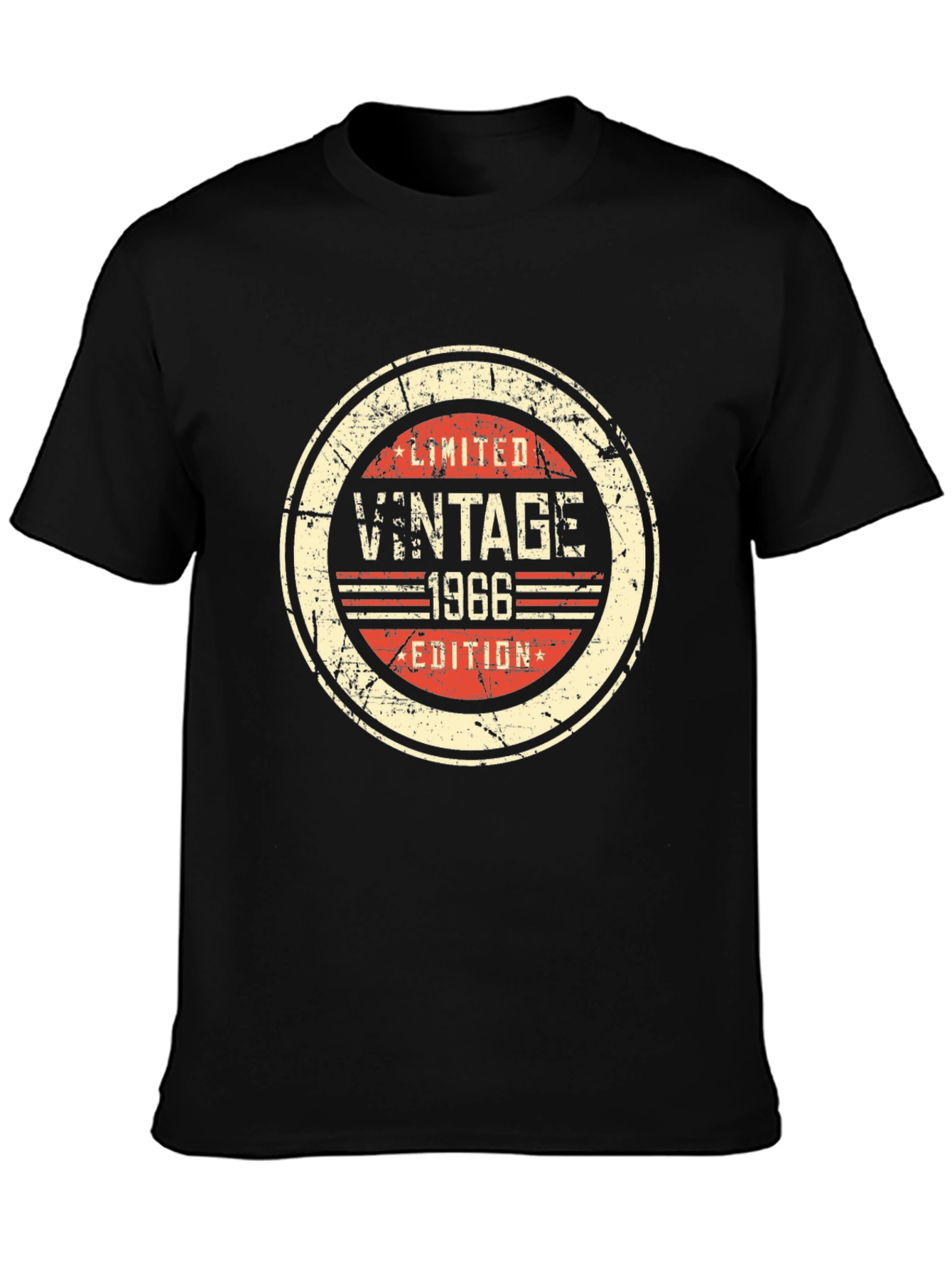 Black Vintage 1966 Limited Edition Black T-Shirt view 3