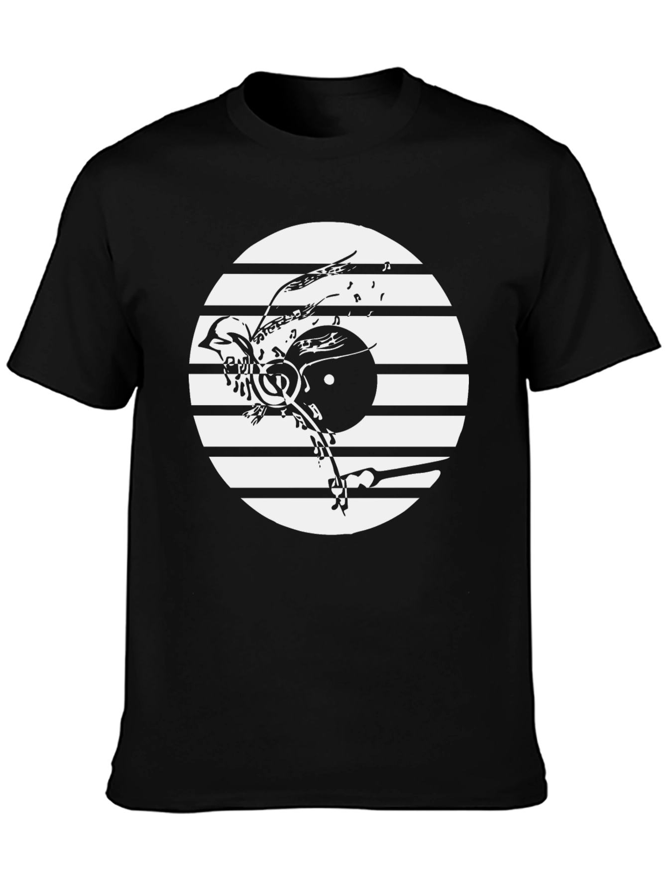 Black Bird & Record Graphic Tee view 3