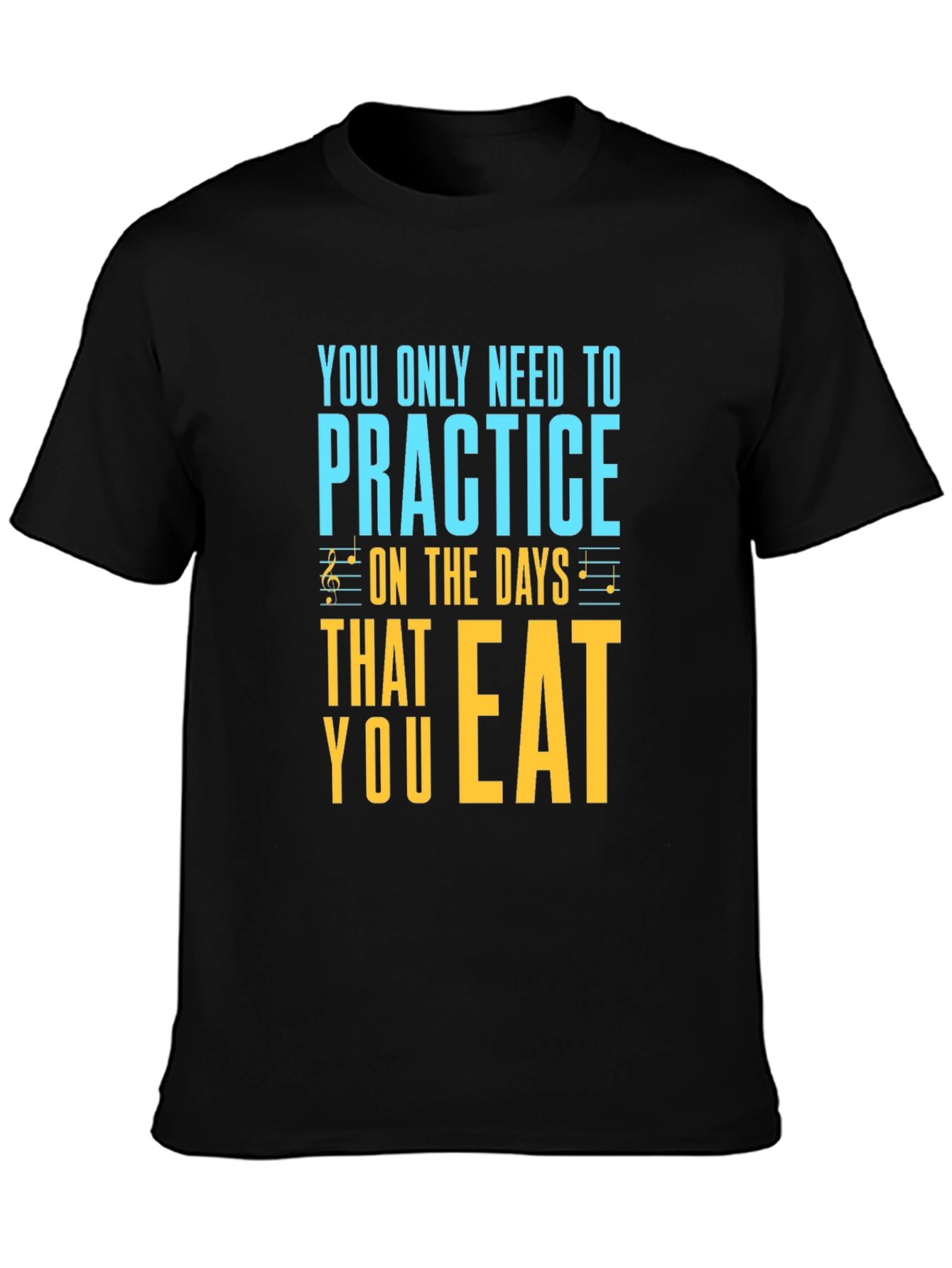 Black Practice on Eating Days Graphic Tee view 3
