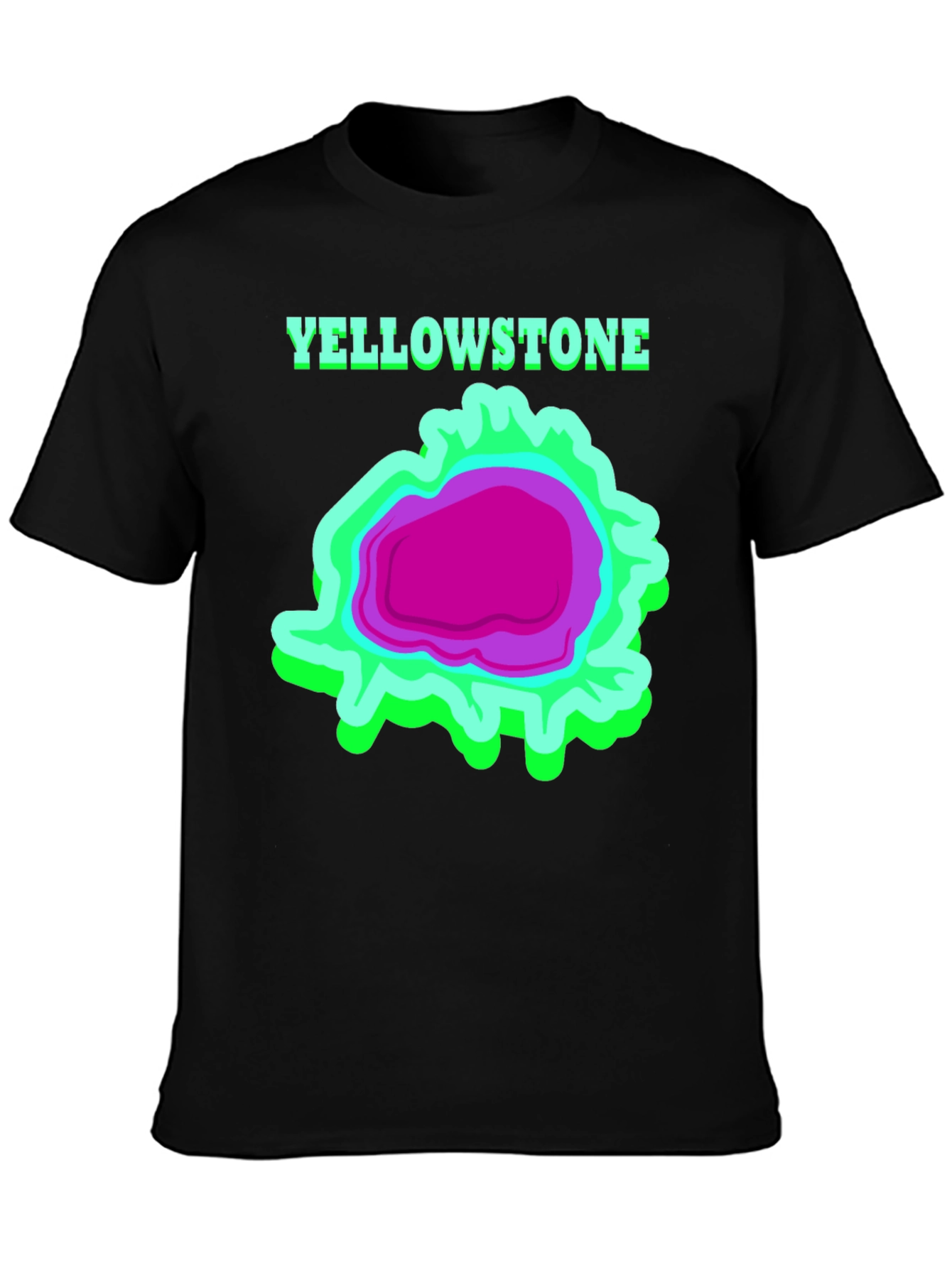 Black Yellowstone Graphic Tee - Bold & Unique Design view 3