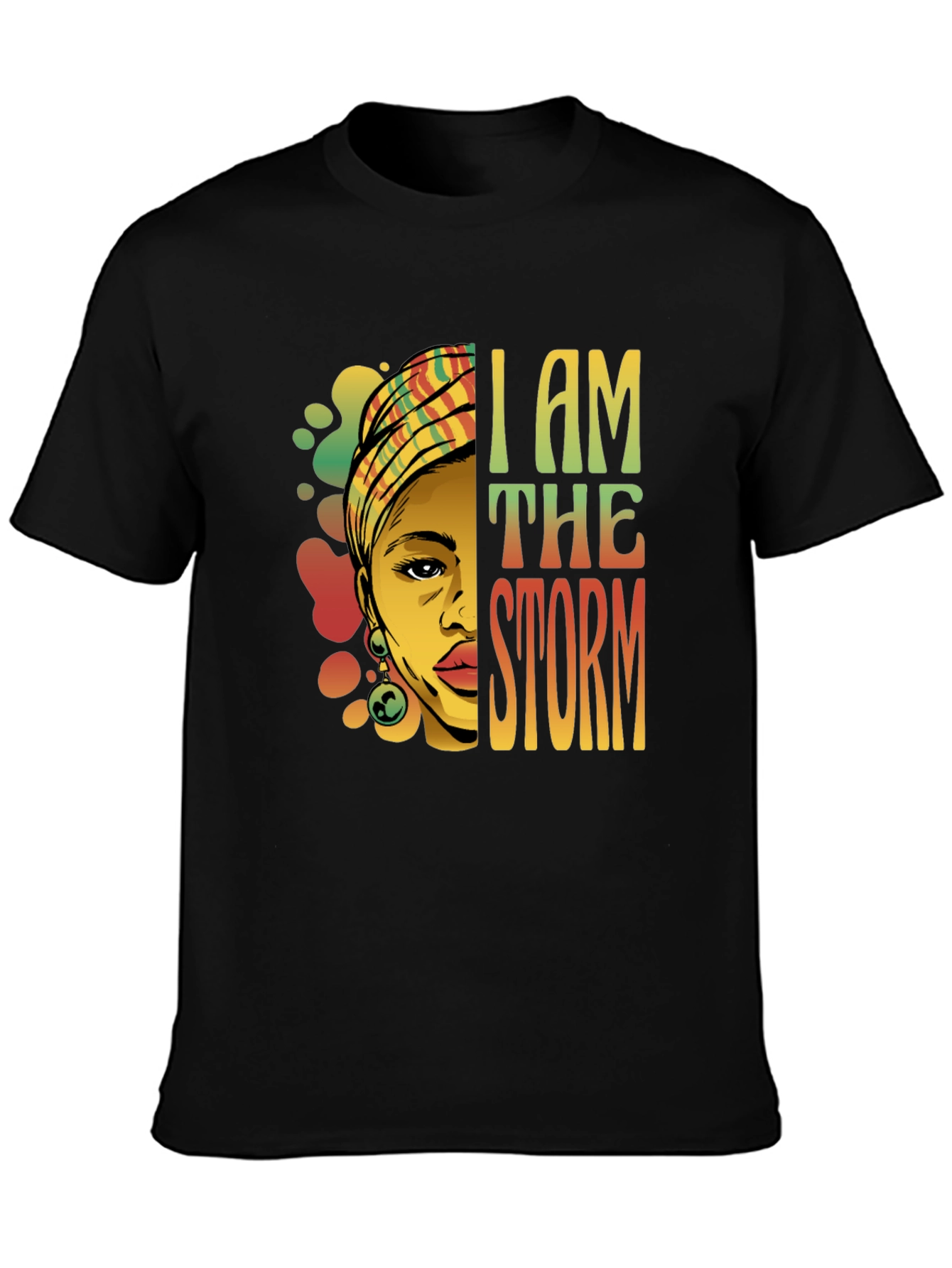 Black I Am The Storm Graphic Tee - Black view 3