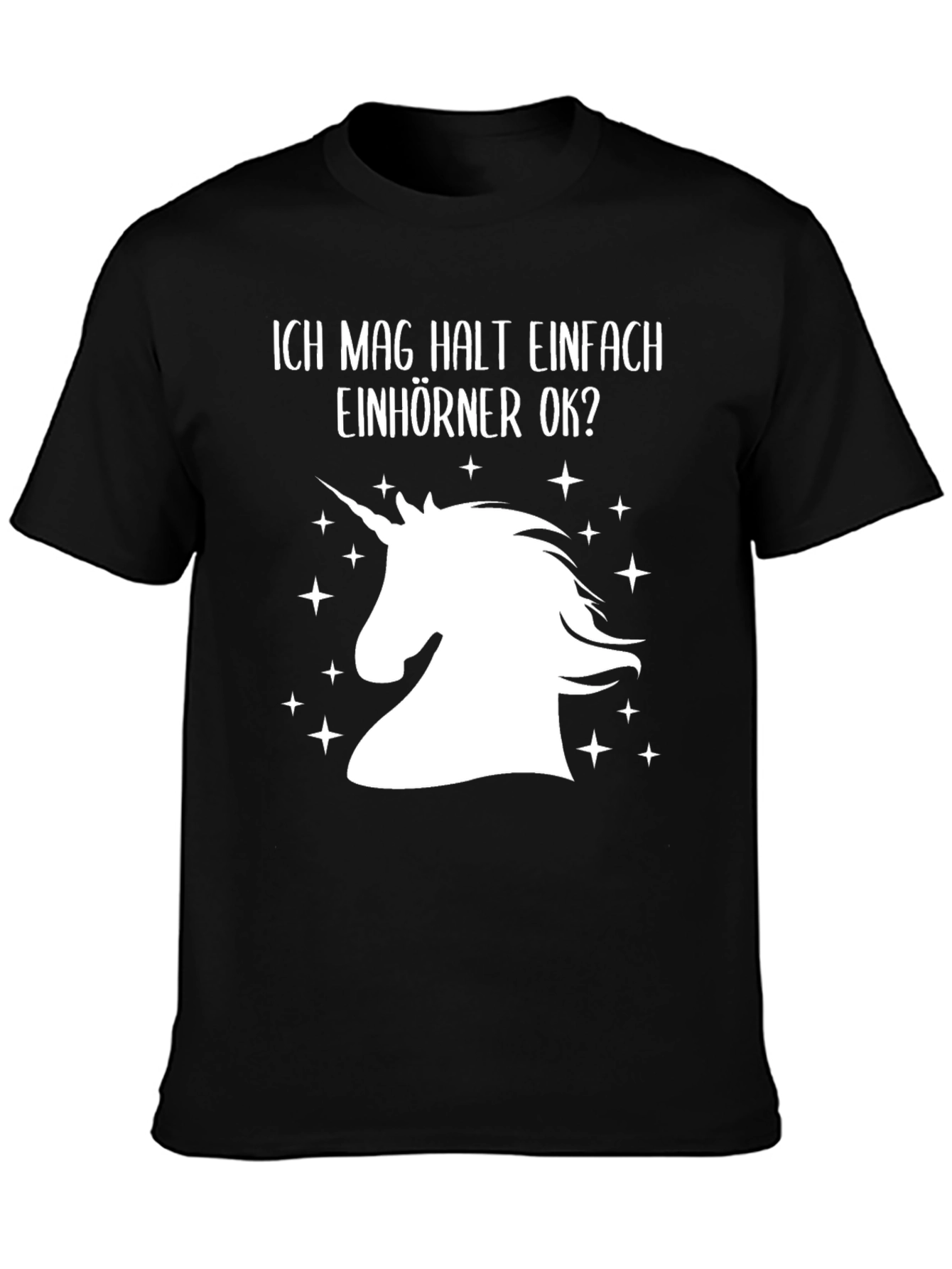 Black Unicorn Lover Black T-Shirt view 3