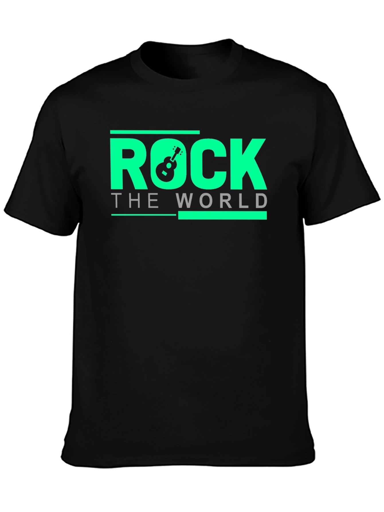 Black Rock the World Graphic T-Shirt view 3