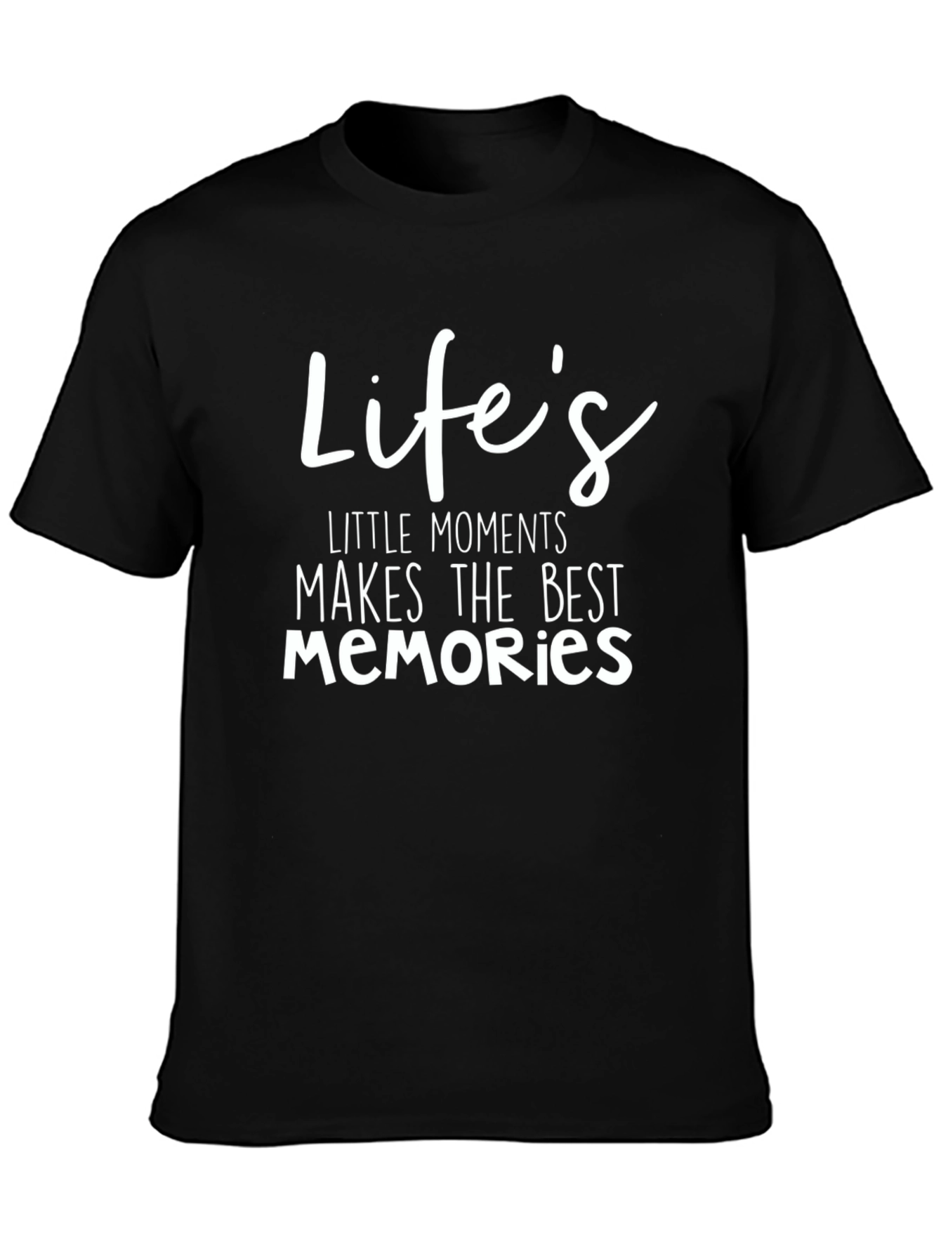 Black Life's Little Moments T-Shirt - Inspiring Graphic Tee view 3