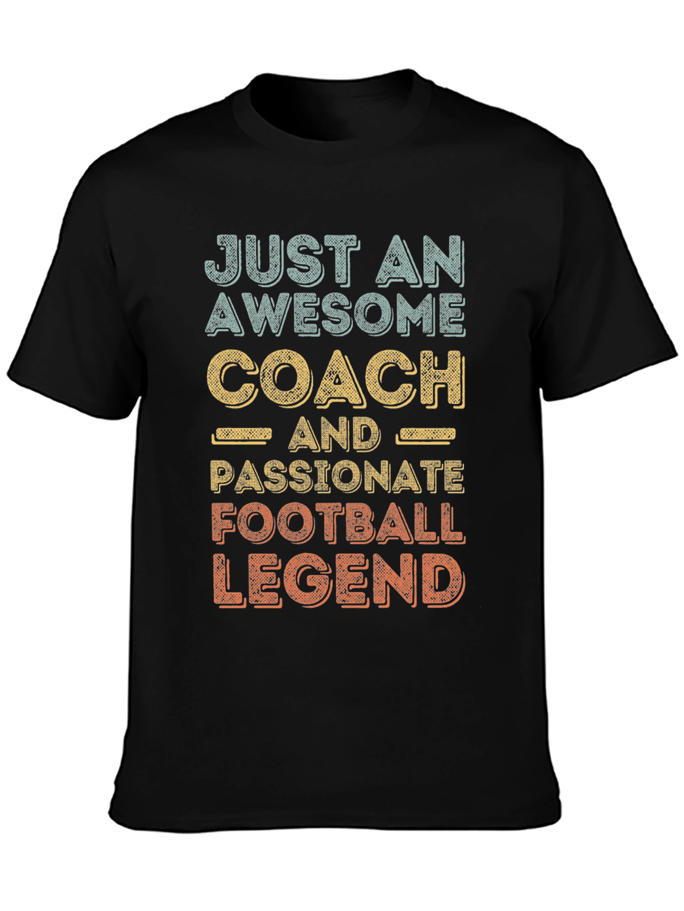 Black Awesome Coach Football Legend Graphic Tee view 3