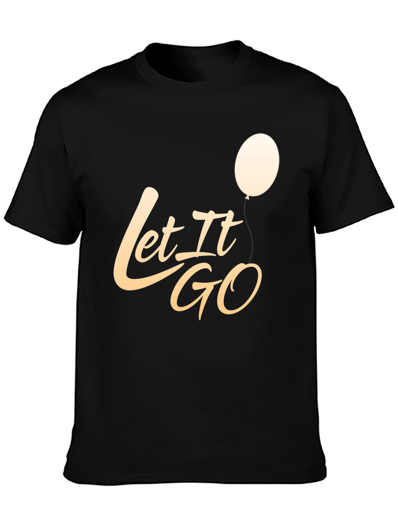 Black Let It Go Graphic T-Shirt - Stylish Casual Tee view 3
