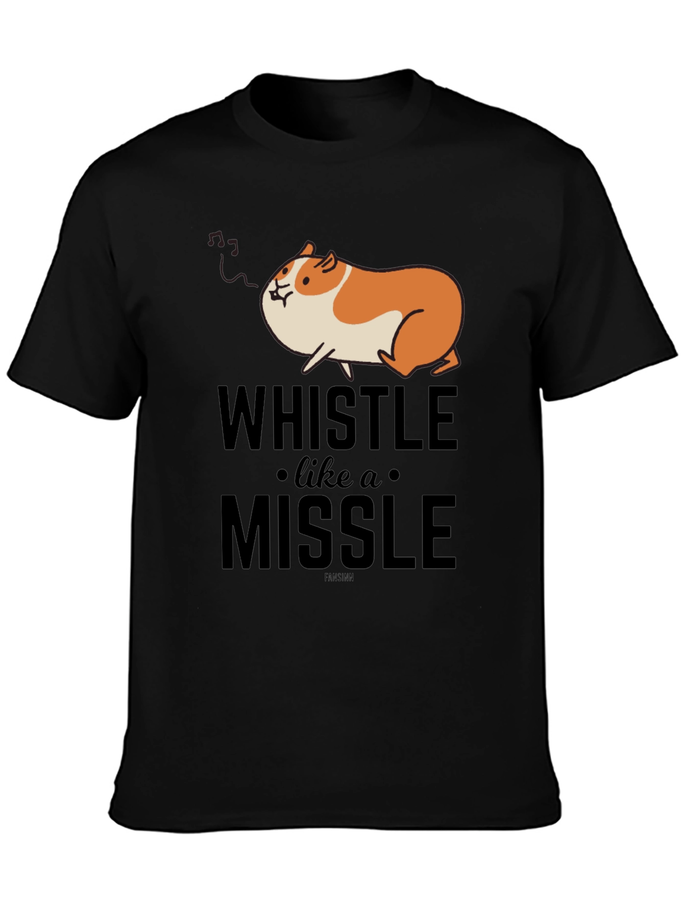 Whistle Like a Missile Funny Guinea Pig T-Shirt - 3