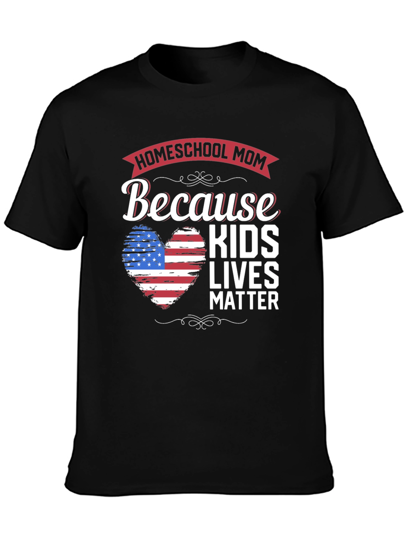 Black Homeschool Mom Kids Lives Matter T-Shirt view 3