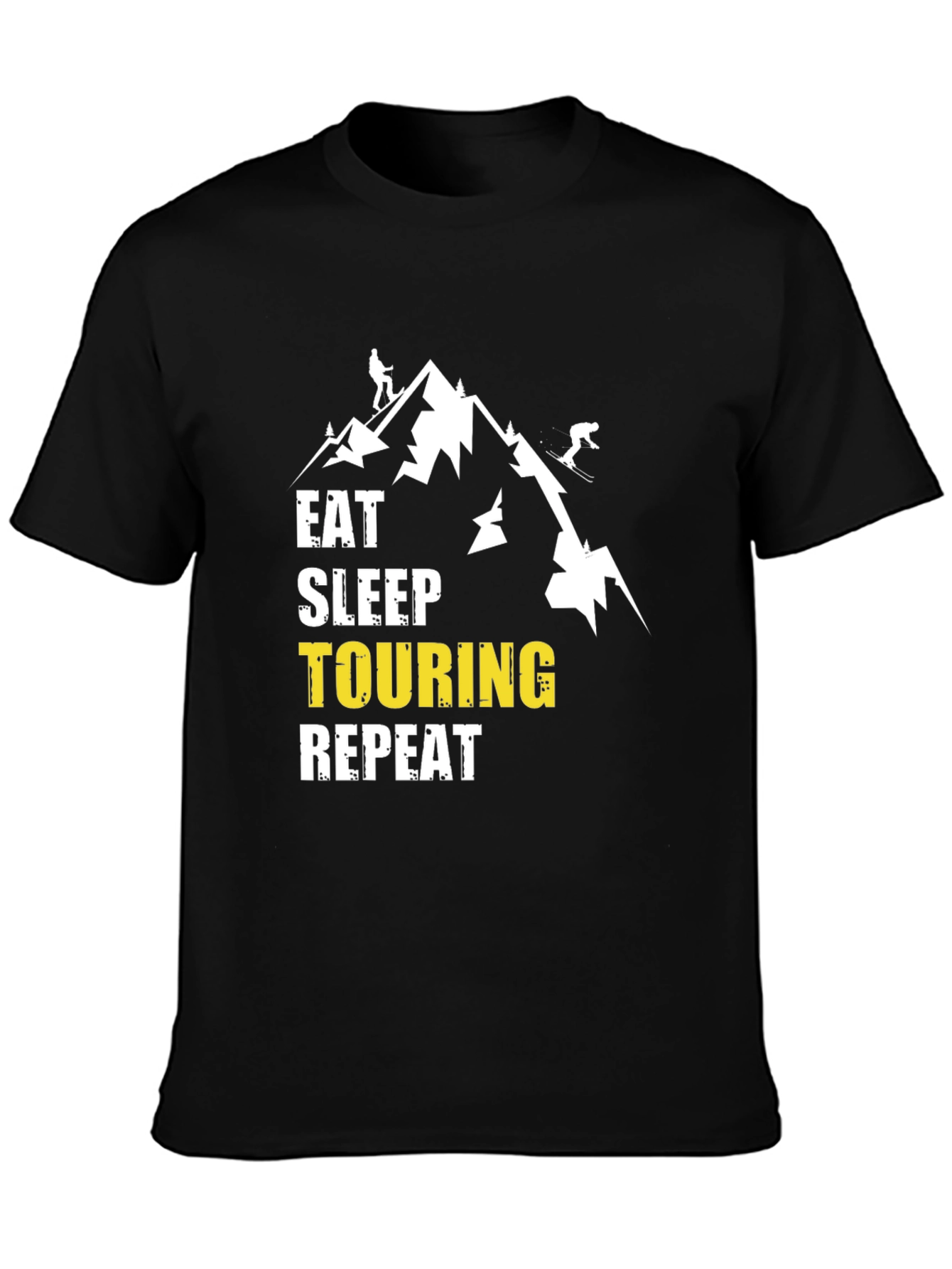Black Eat Sleep Touring Repeat Graphic T-Shirt view 3
