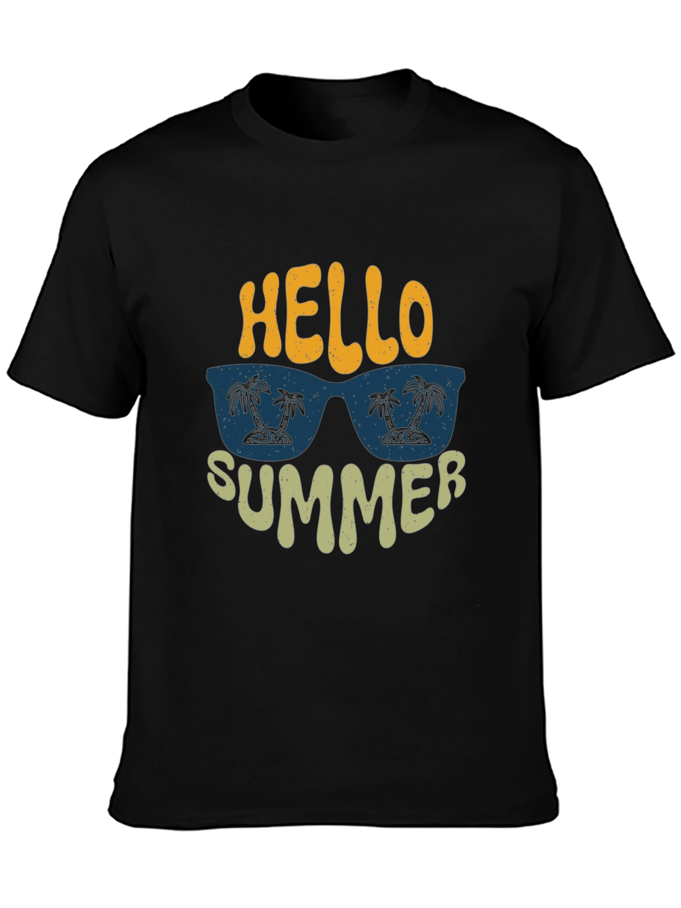 Black Hello Summer Graphic Tee view 3