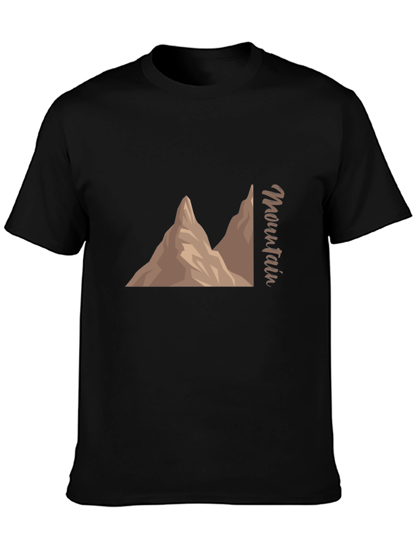 Black Mountain Graphic Black T-Shirt view 3