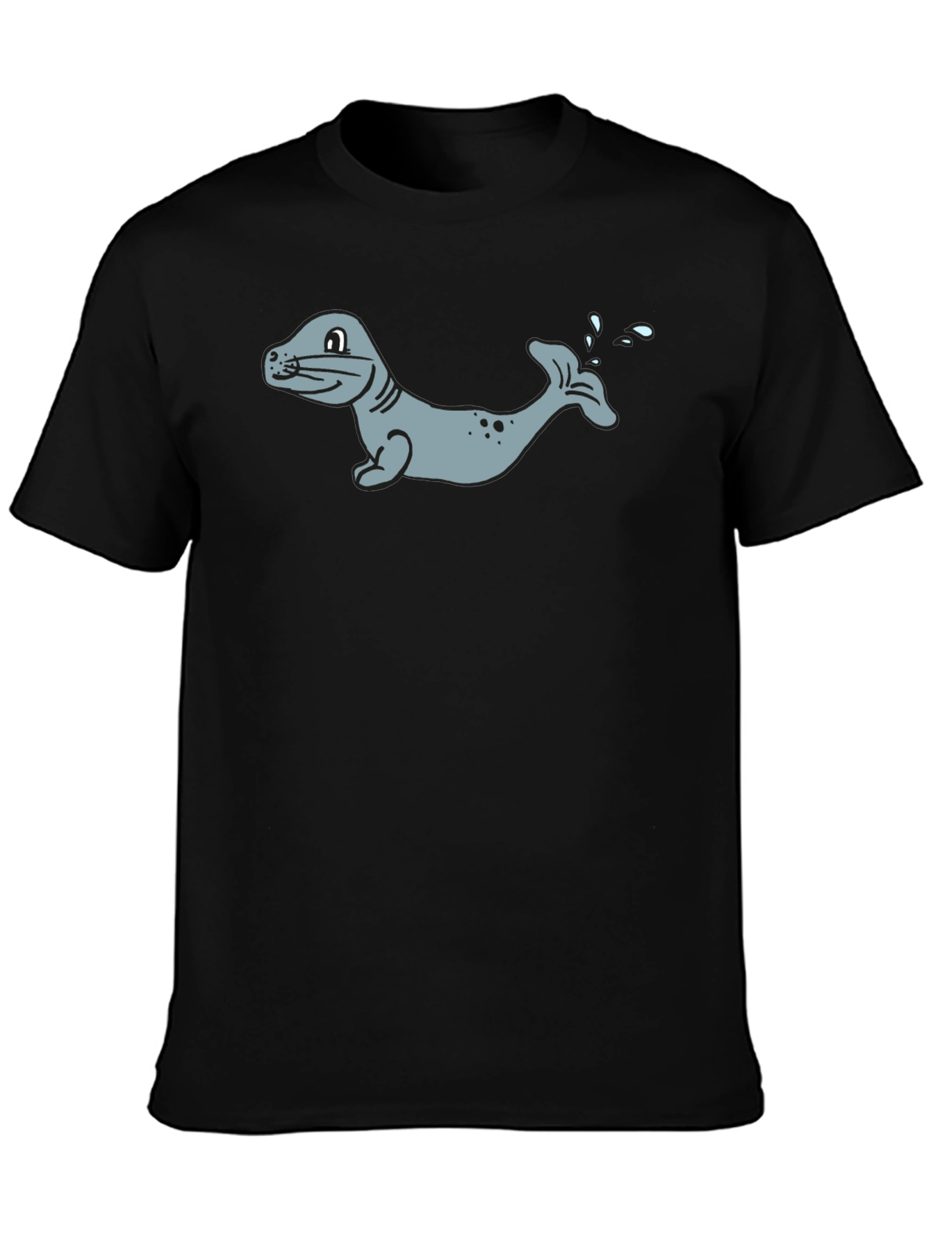 Black Seal Graphic Black T-Shirt view 3