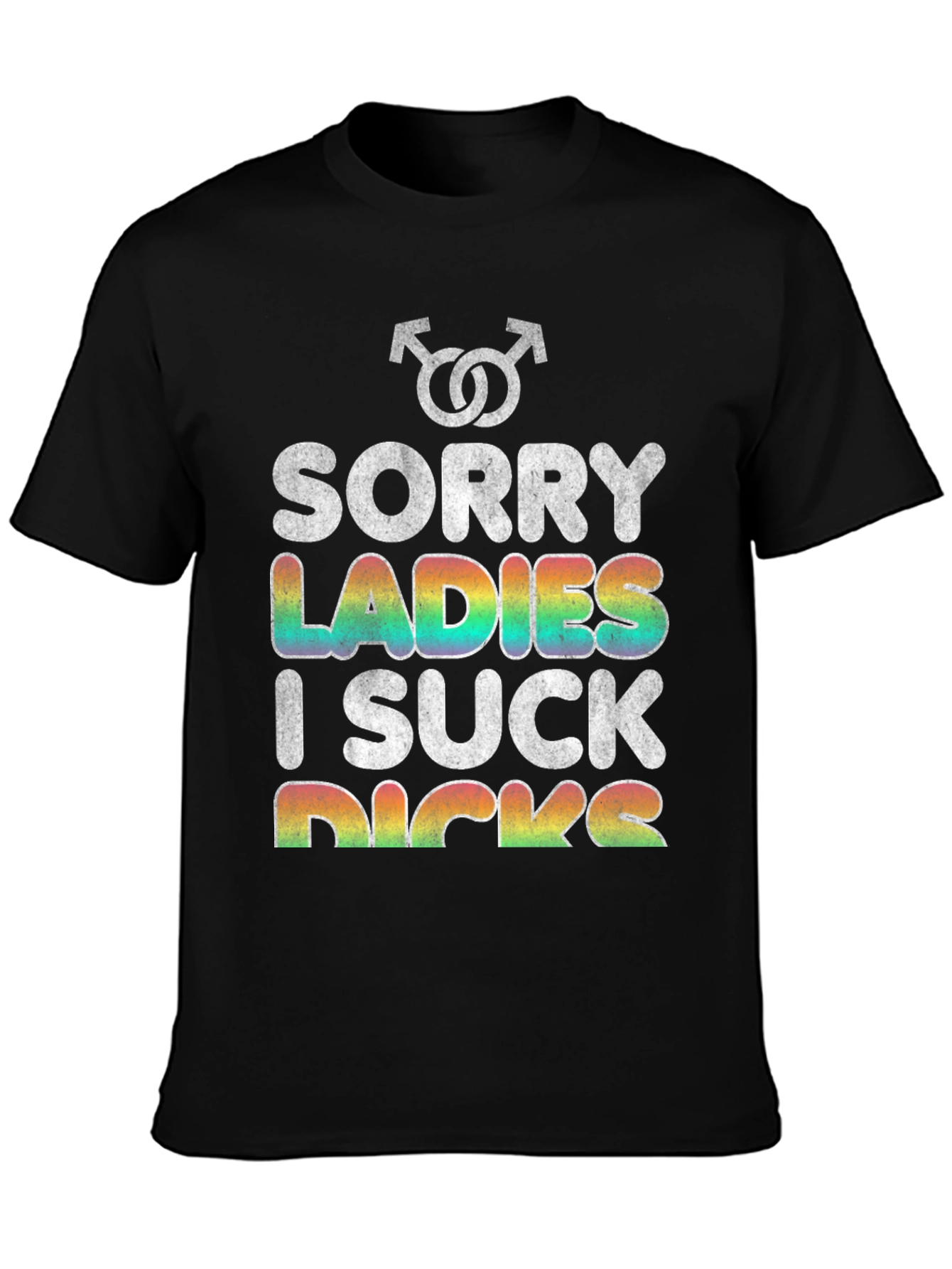Black Sorry Ladies T-Shirt view 3
