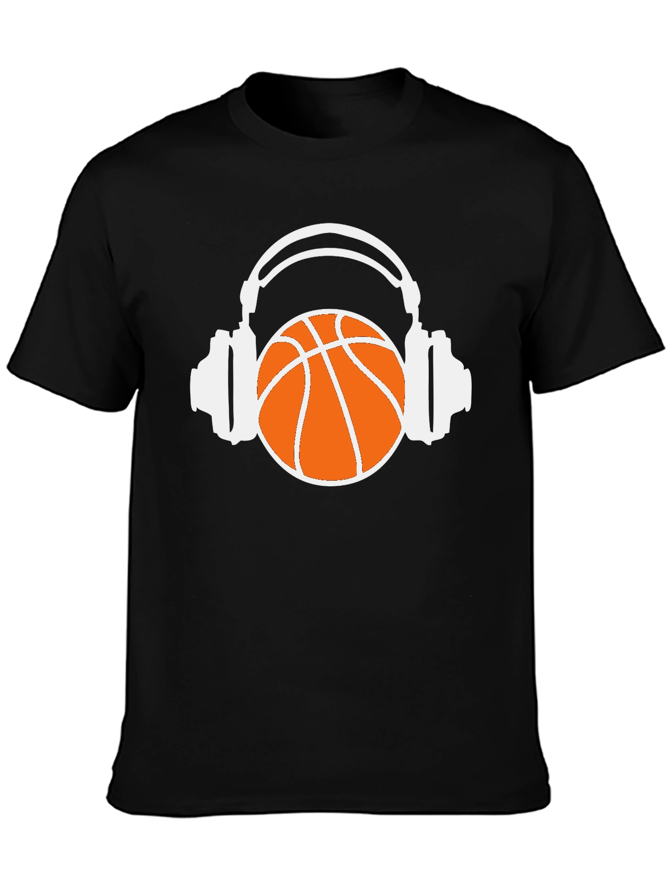 Black Basketball Beats T-Shirt view 3