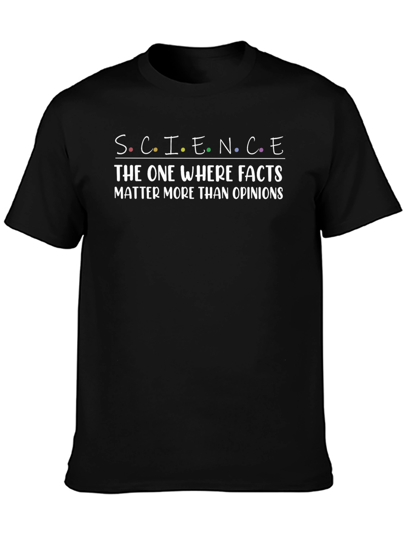 Black Science Facts Matter T-Shirt - Unisex view 3