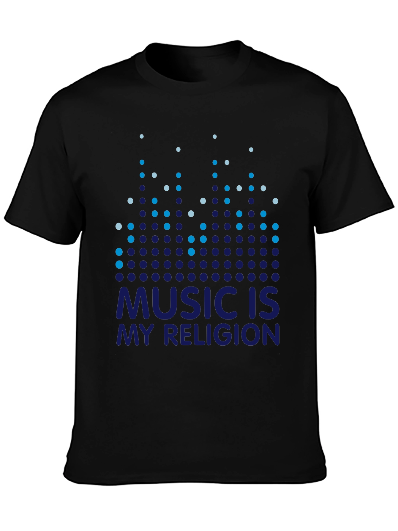 Black Music Is My Religion Black T-Shirt view 3