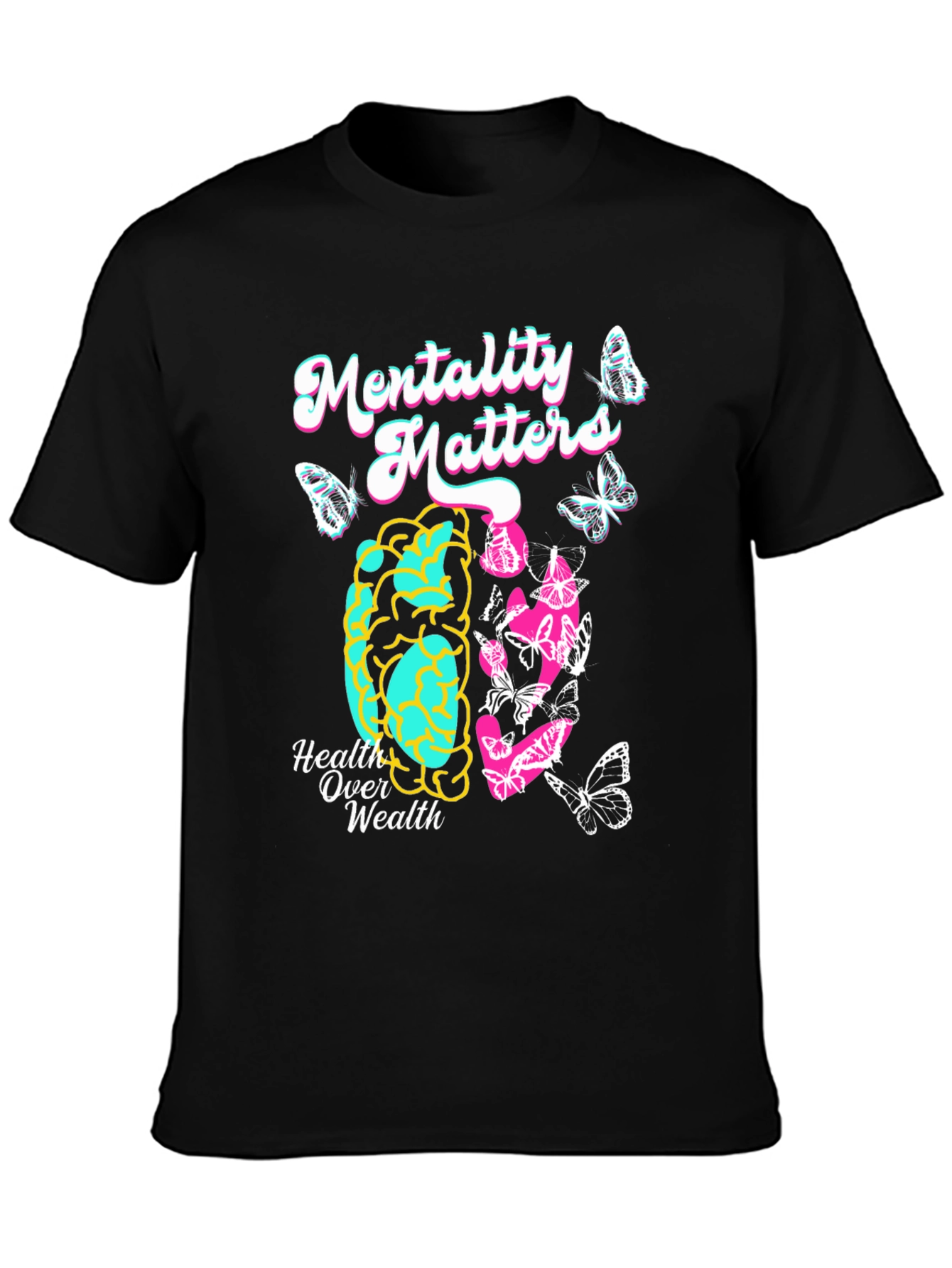 Black Mentality Matters Graphic Tee view 3