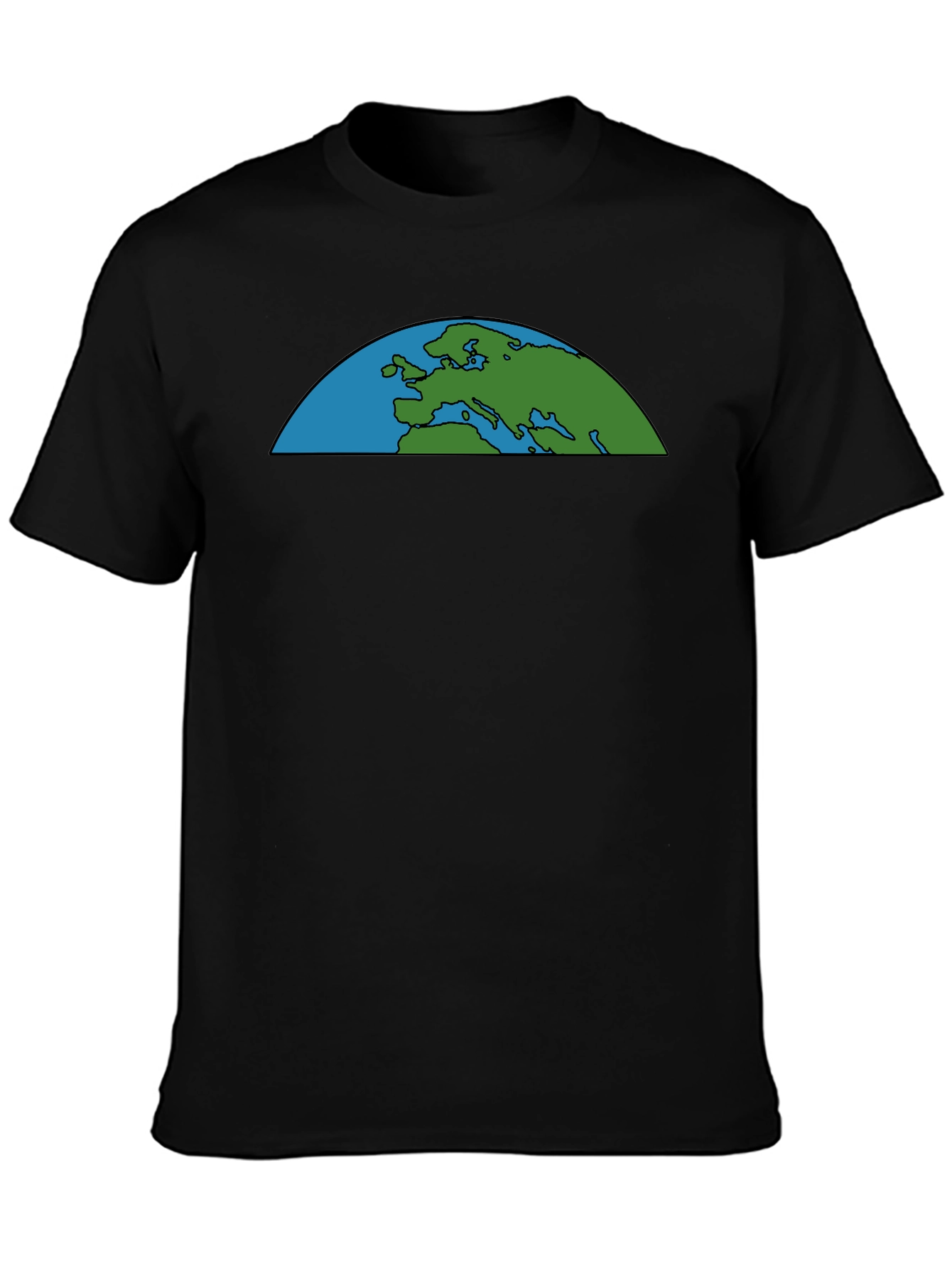 Black Earth Graphic Black T-Shirt view 3