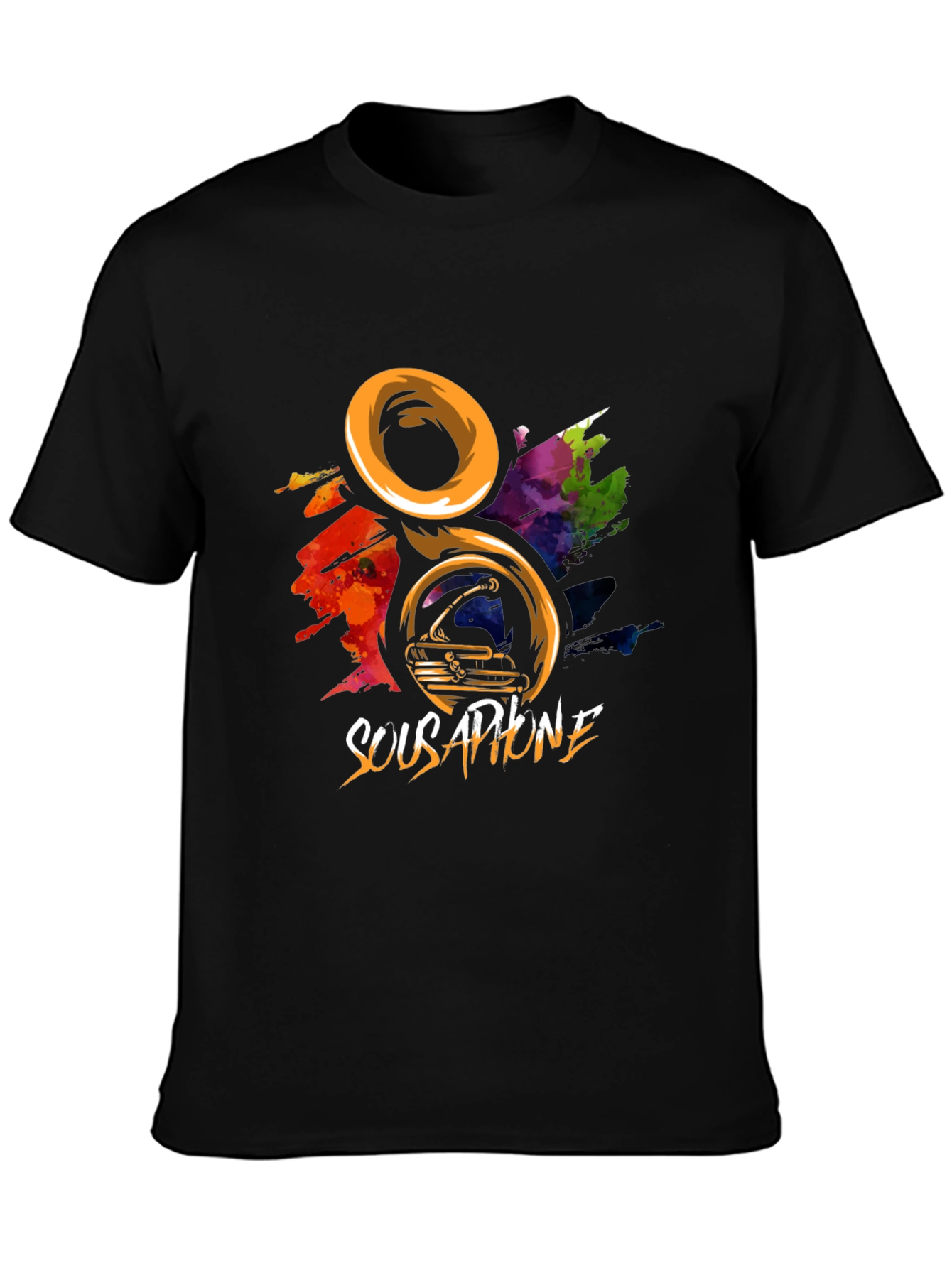 Black Sousaphone Graphic T-Shirt view 3