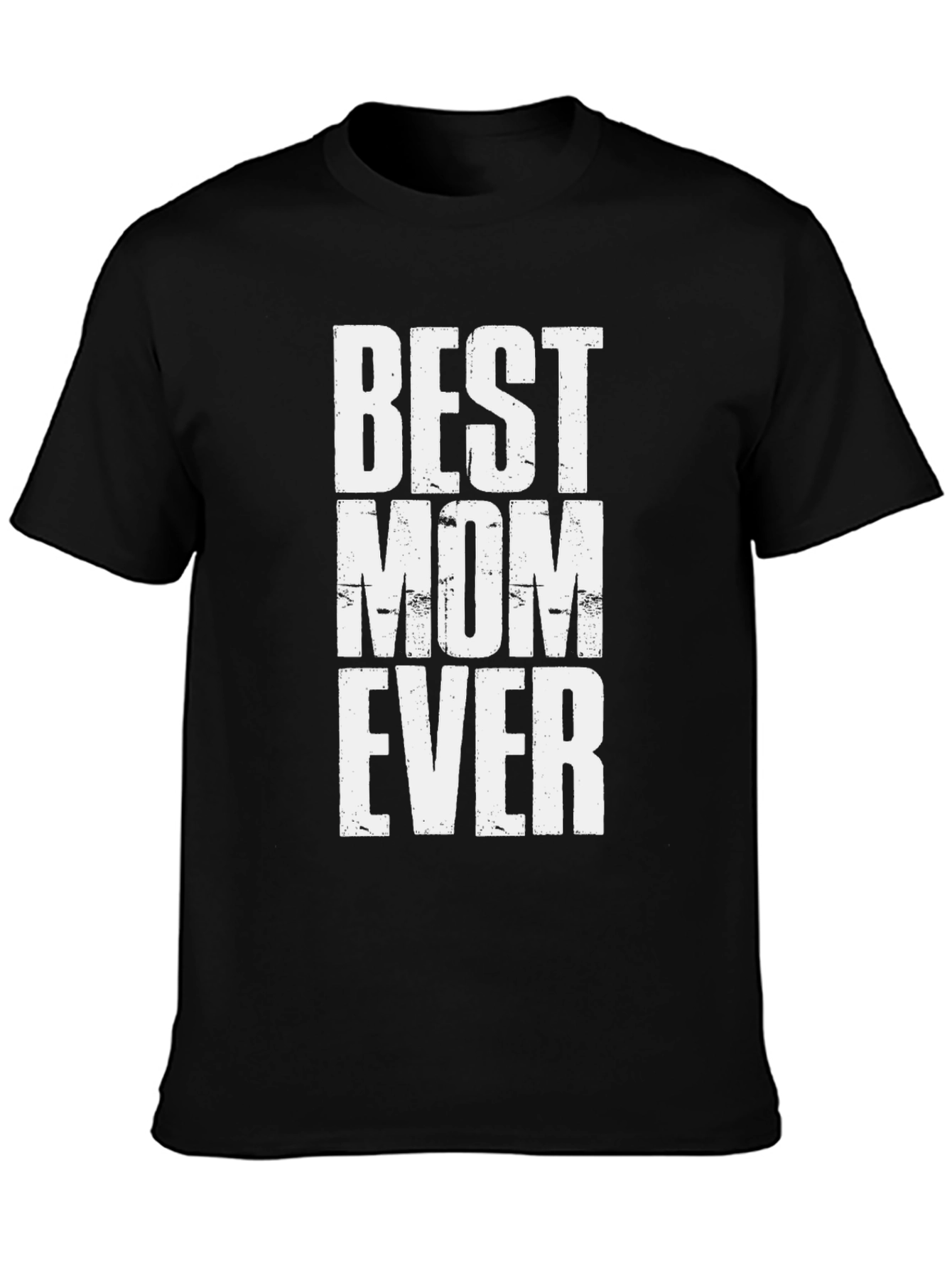 Black Best Mom Ever Graphic T-Shirt - Classic Black Tee view 3