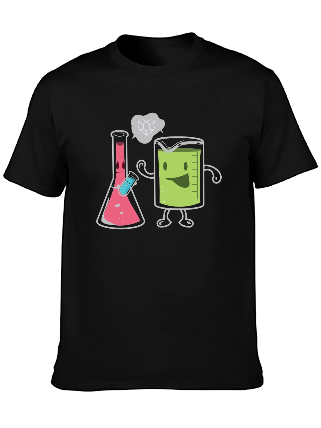 Science Humor T-Shirt - Beaker & Flask Chemistry Tee - 3