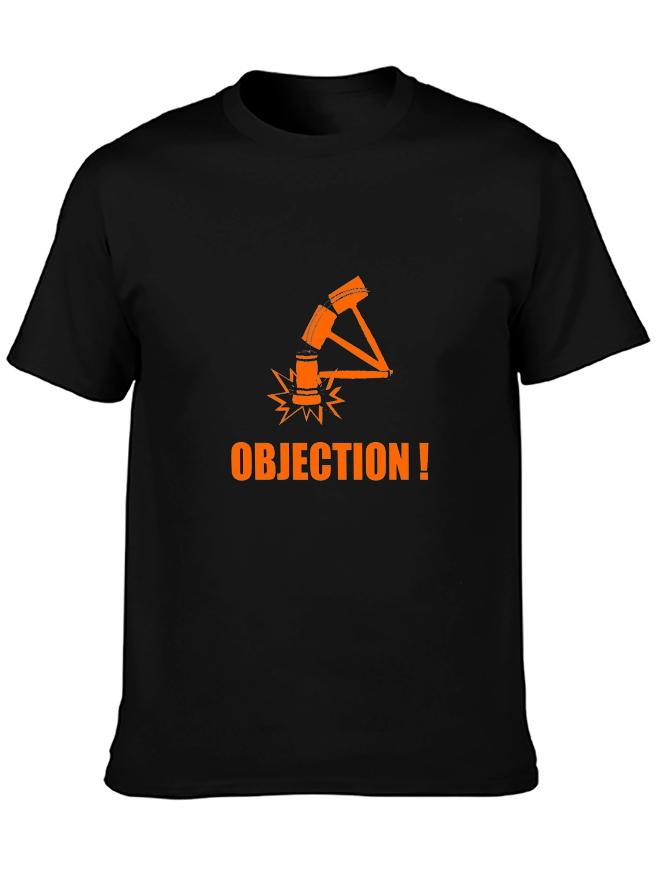 Objection! Black Cotton Graphic Tee - 3
