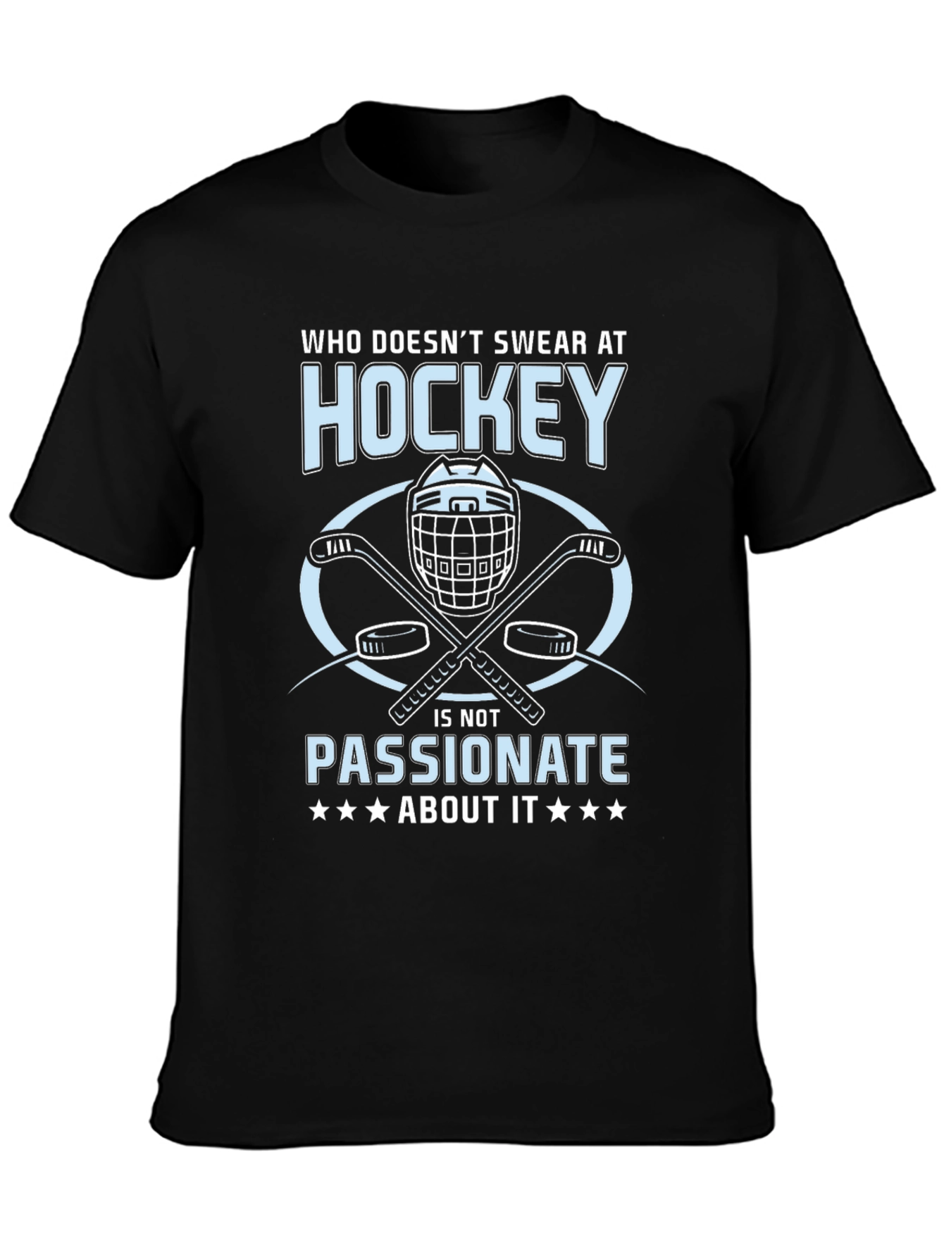 Black Hockey Passion T-Shirt view 3