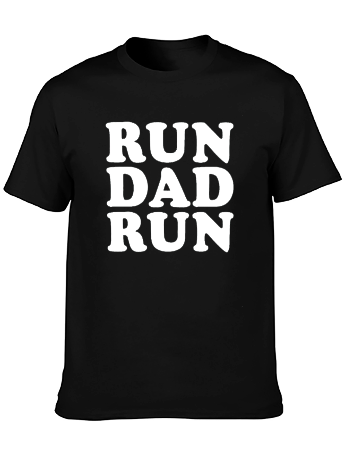 Black Run Dad Run Black T-Shirt view 3