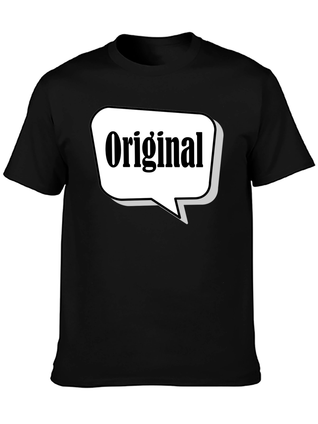Black Original T-Shirt - Unique Design, Comfortable Fit view 3