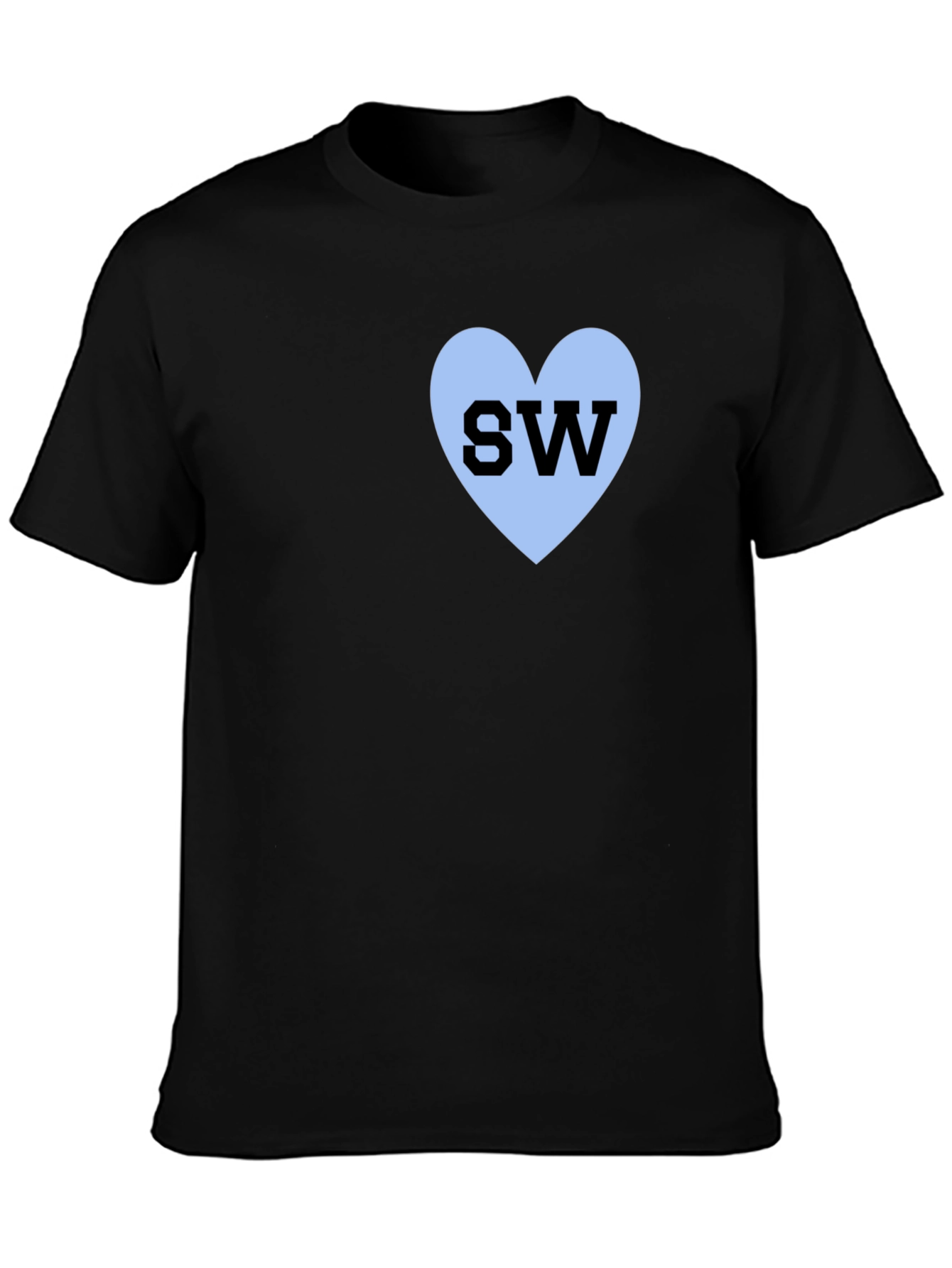 Black Black SW Heart T-Shirt view 3
