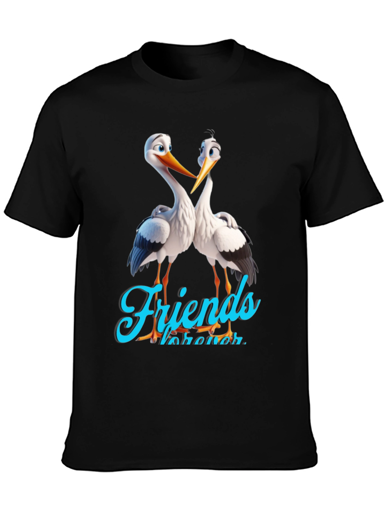 Black Stork Friends Forever Graphic Tee view 3