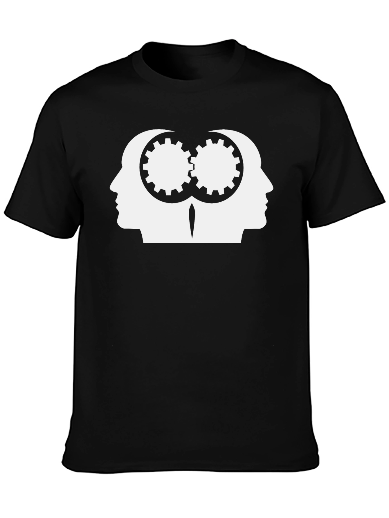 Black Cog Heads Black T-Shirt view 3
