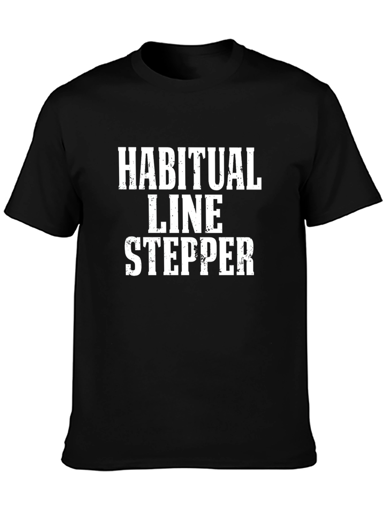 Black Habitual Line Stepper Black T-Shirt view 3