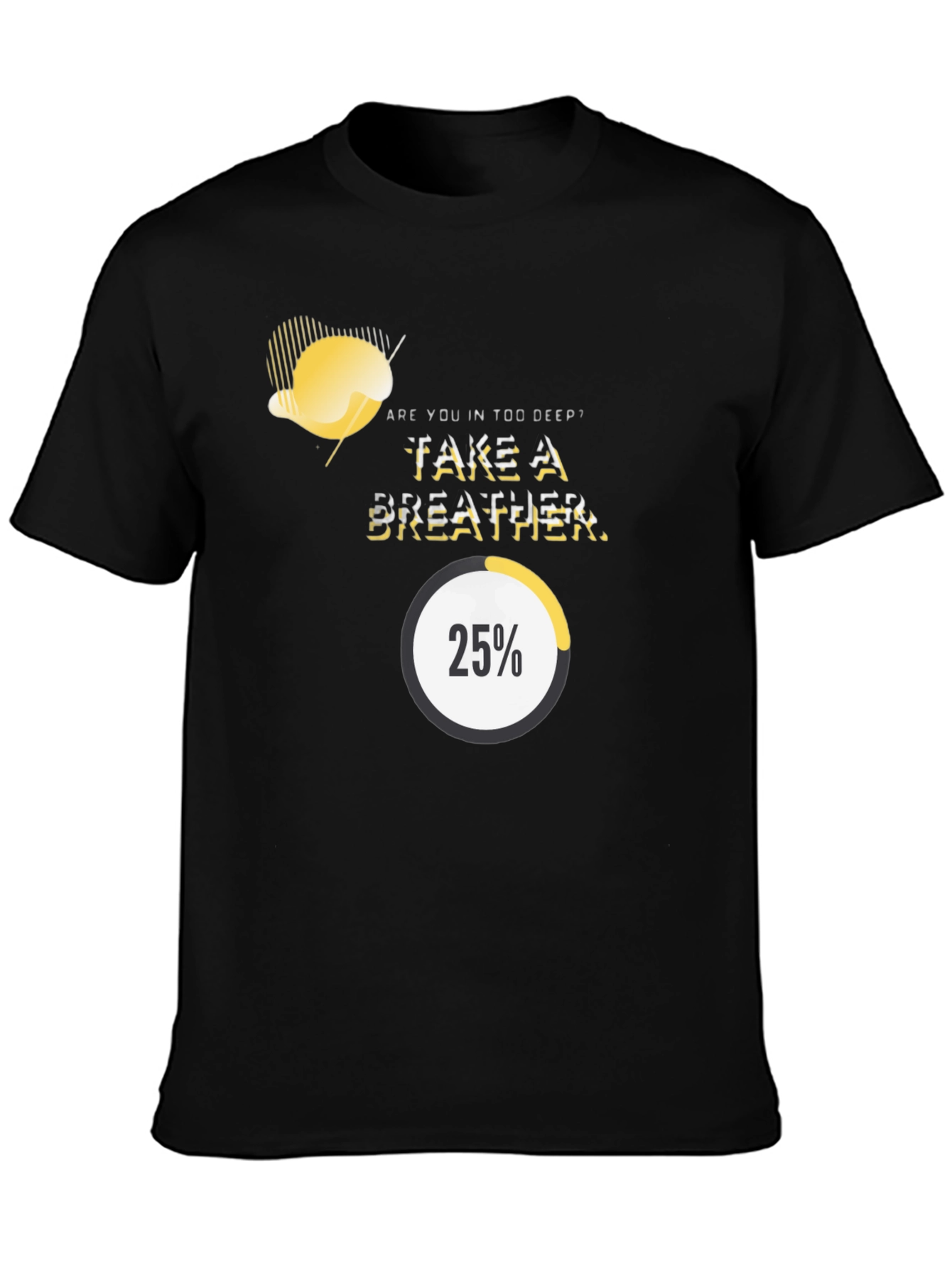 Black Take a Breather T-Shirt view 3