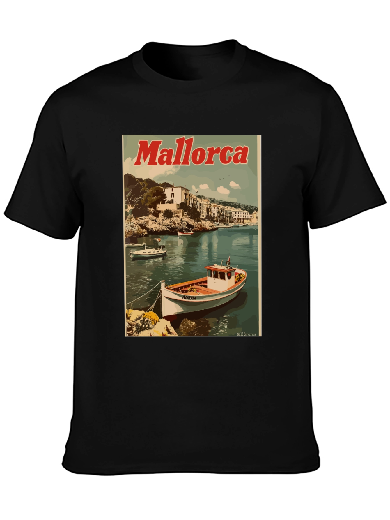 Mallorca Boat Graphic Tee - Island Getaway - 3