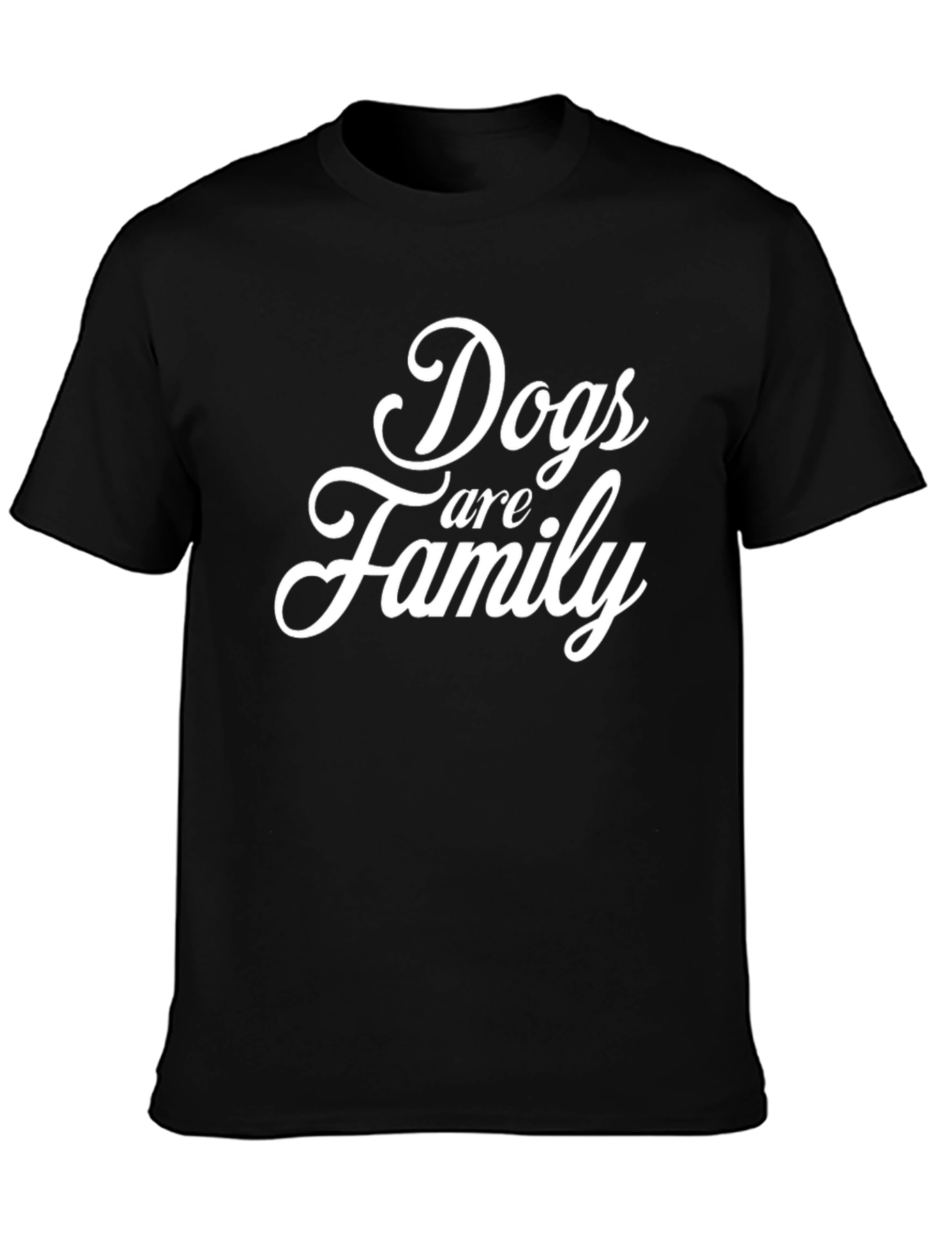 Black Dogs Are Family T-Shirt view 3