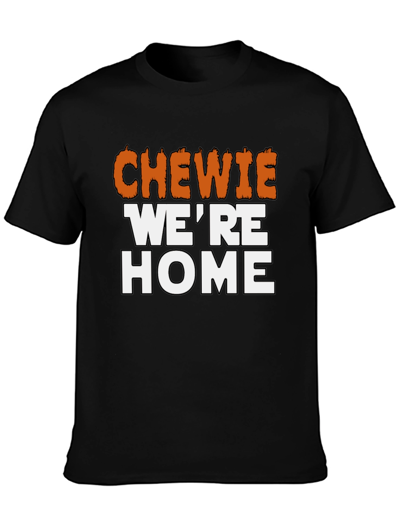 Black Chewie We're Home Graphic Tee - Star Wars T-Shirt view 3