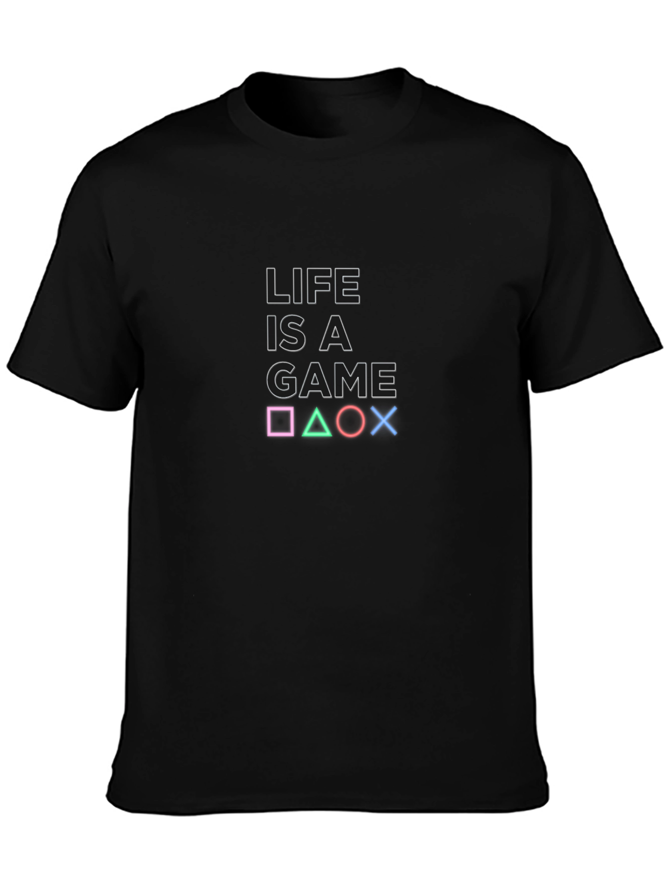 Black Life is a Game T-Shirt - Gamer Style view 3