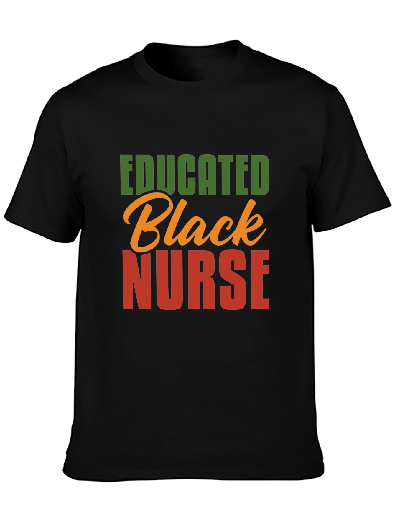 Black Educated Black Nurse T-Shirt - Premium Quality view 3
