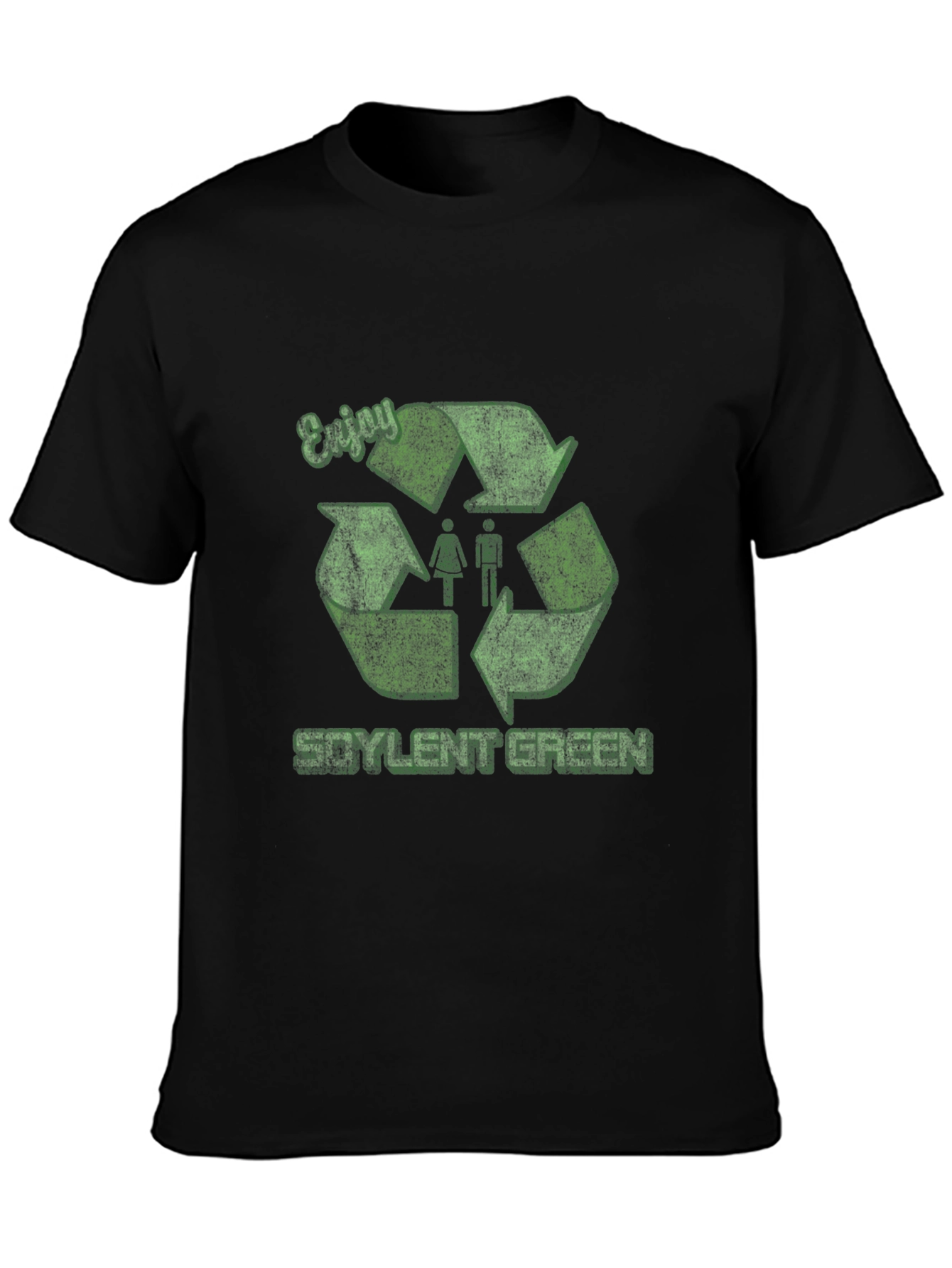 Black Soylent Green Recycle T-Shirt view 3