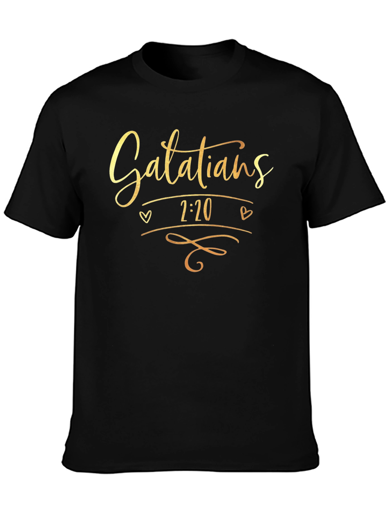 Black Galatians 2:20 T-Shirt view 3