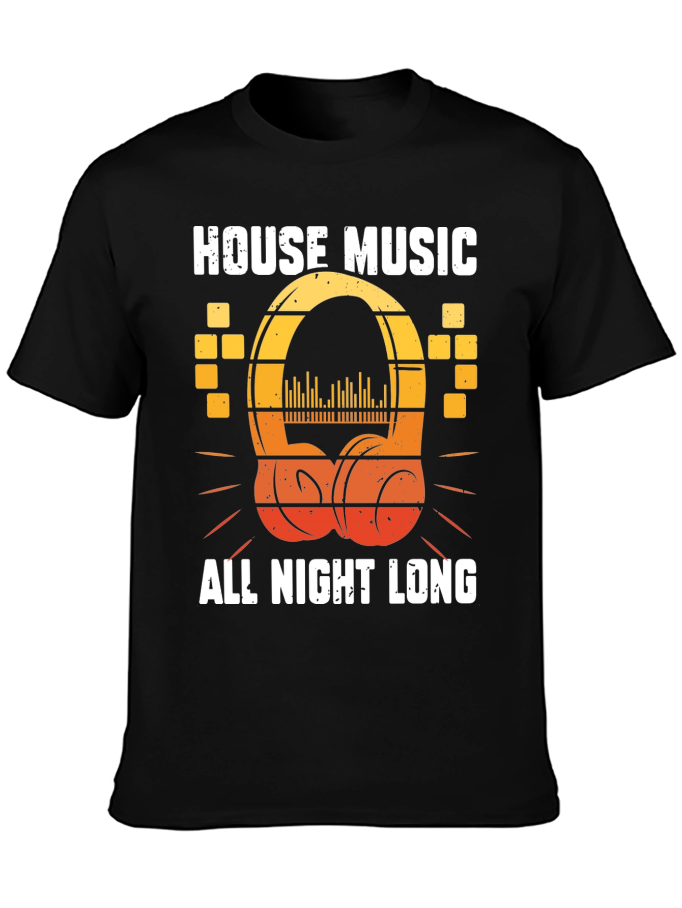 Black House Music All Night Long T-Shirt view 3